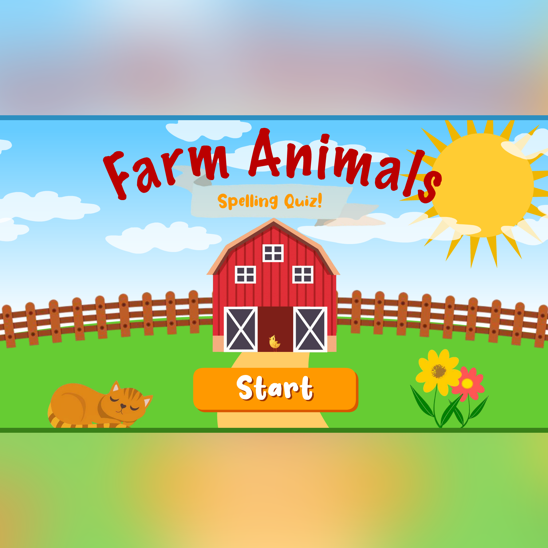 Farm Animal Spelling Quiz