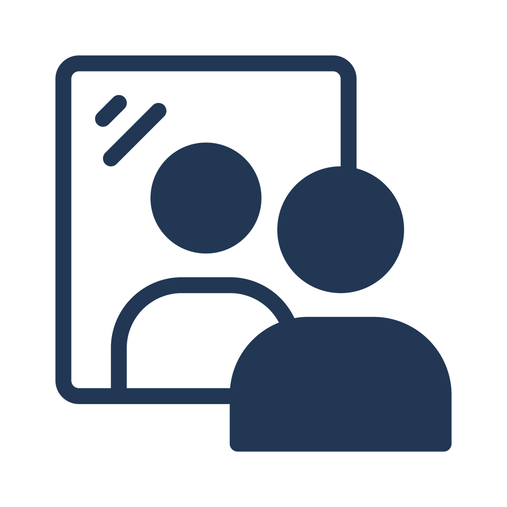 Mirror reflection icon