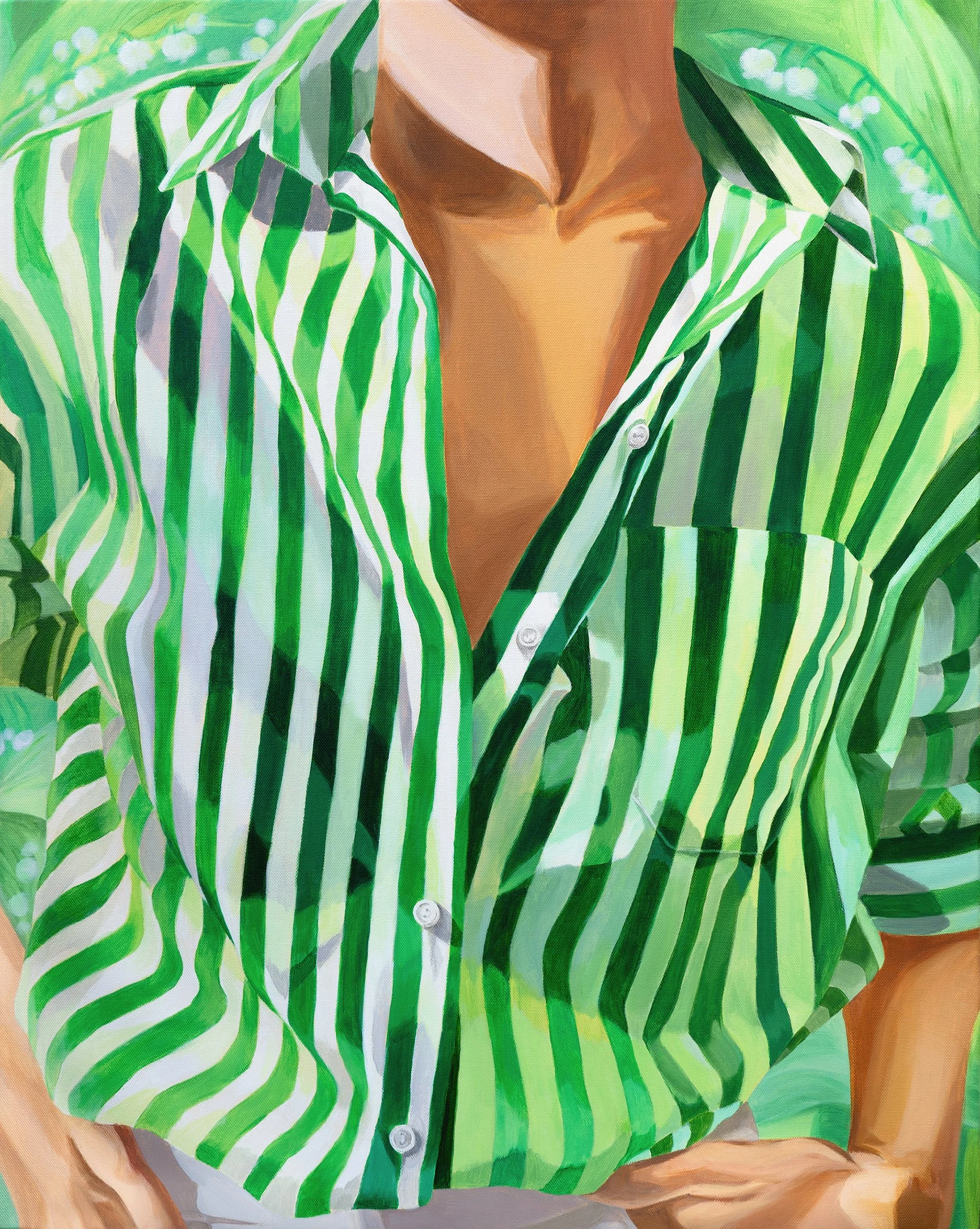 Lily of the Valley 2 — original acrylic  painting on canvas by Ara Youn, 2026