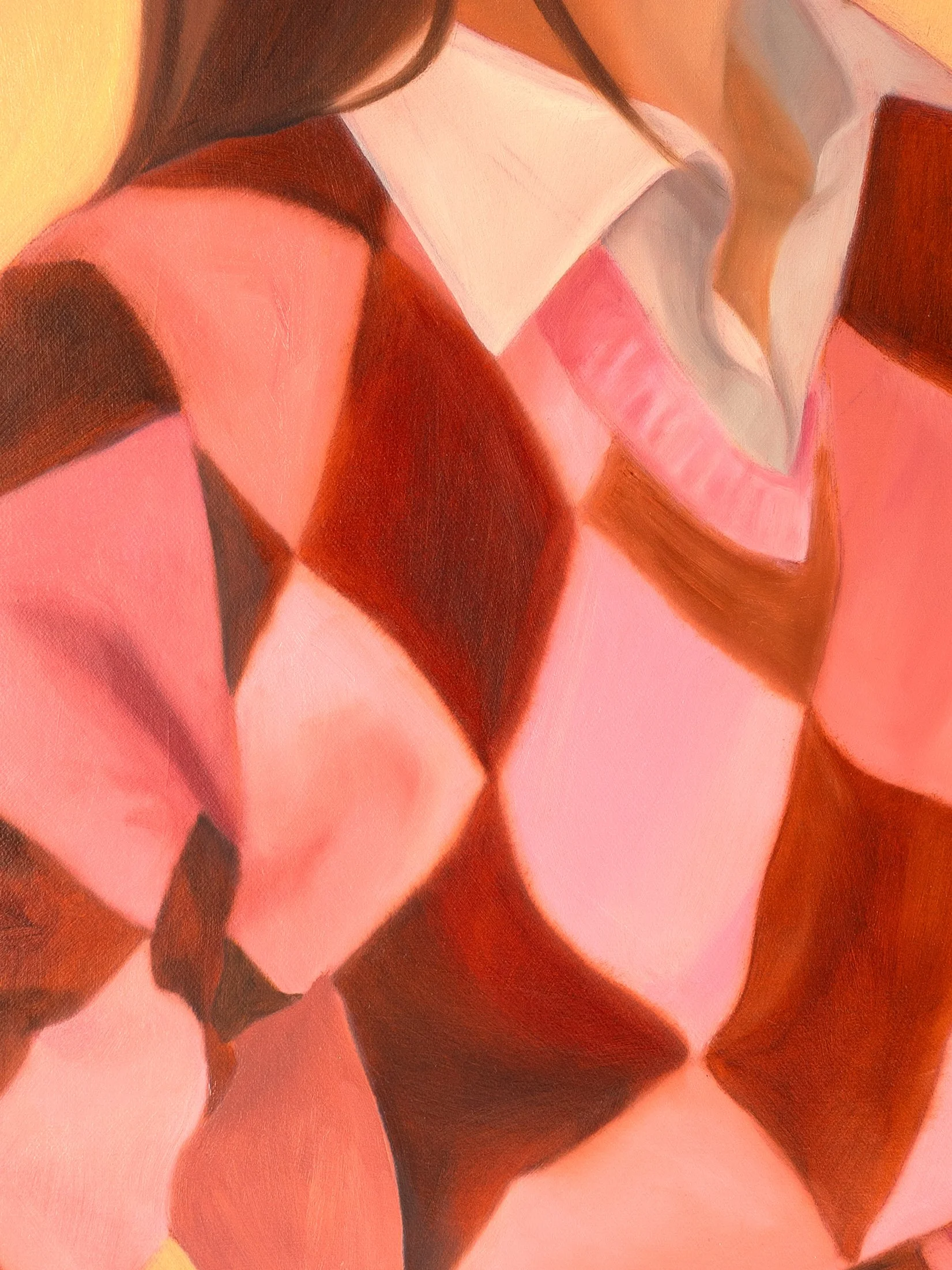 Coffee and Sweater — original oil painting on canvas by Ara Youn, 2025