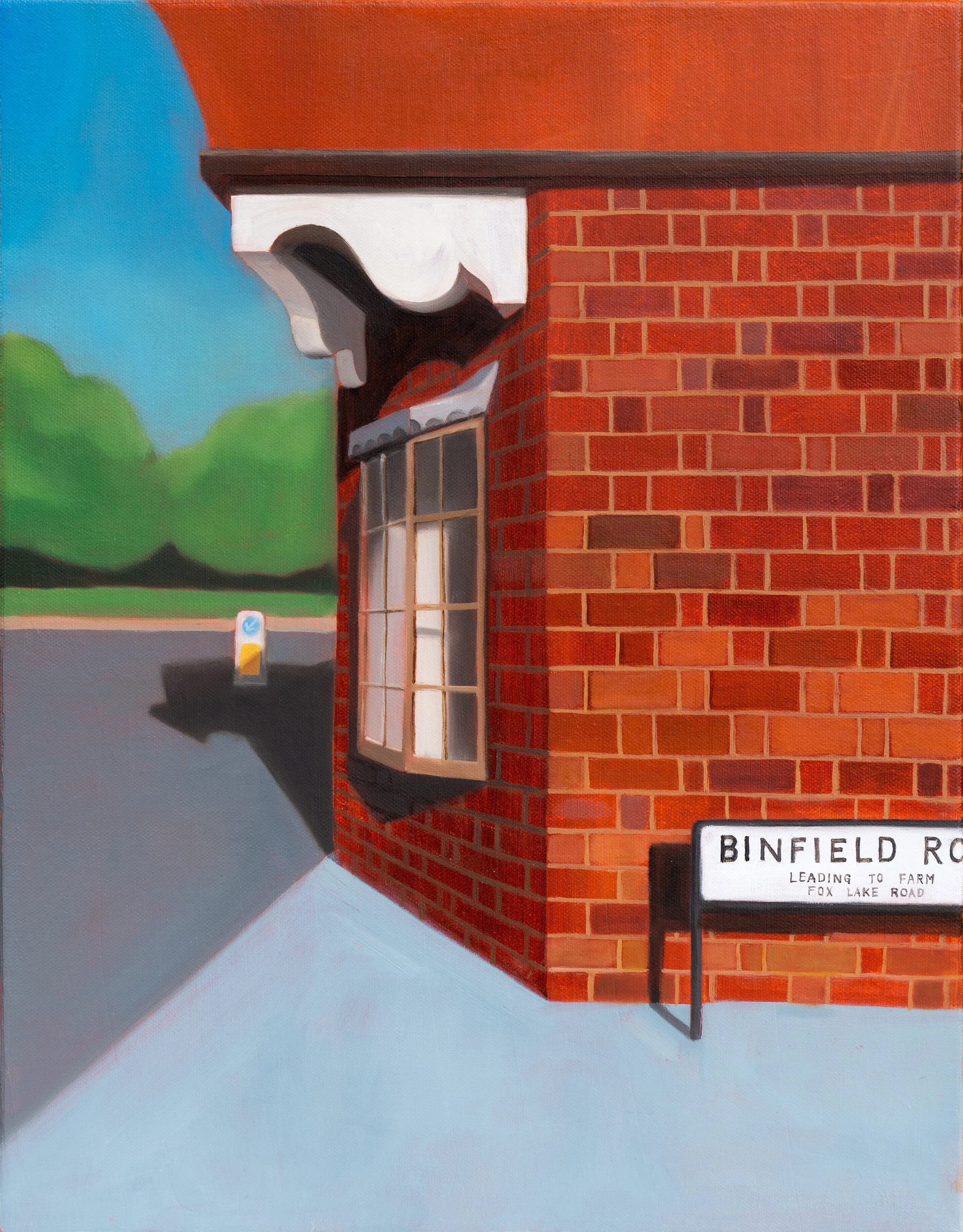 Binfield Bakery — original oil painting on canvas by Ara Youn, 2025