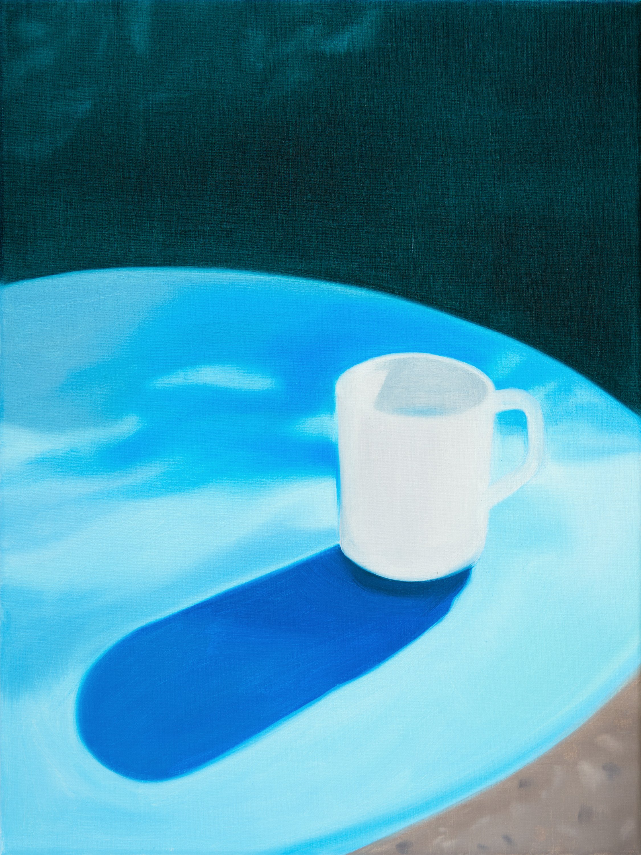 Garden Table, oil on canvas, 30.6x40.5 cm, 2026