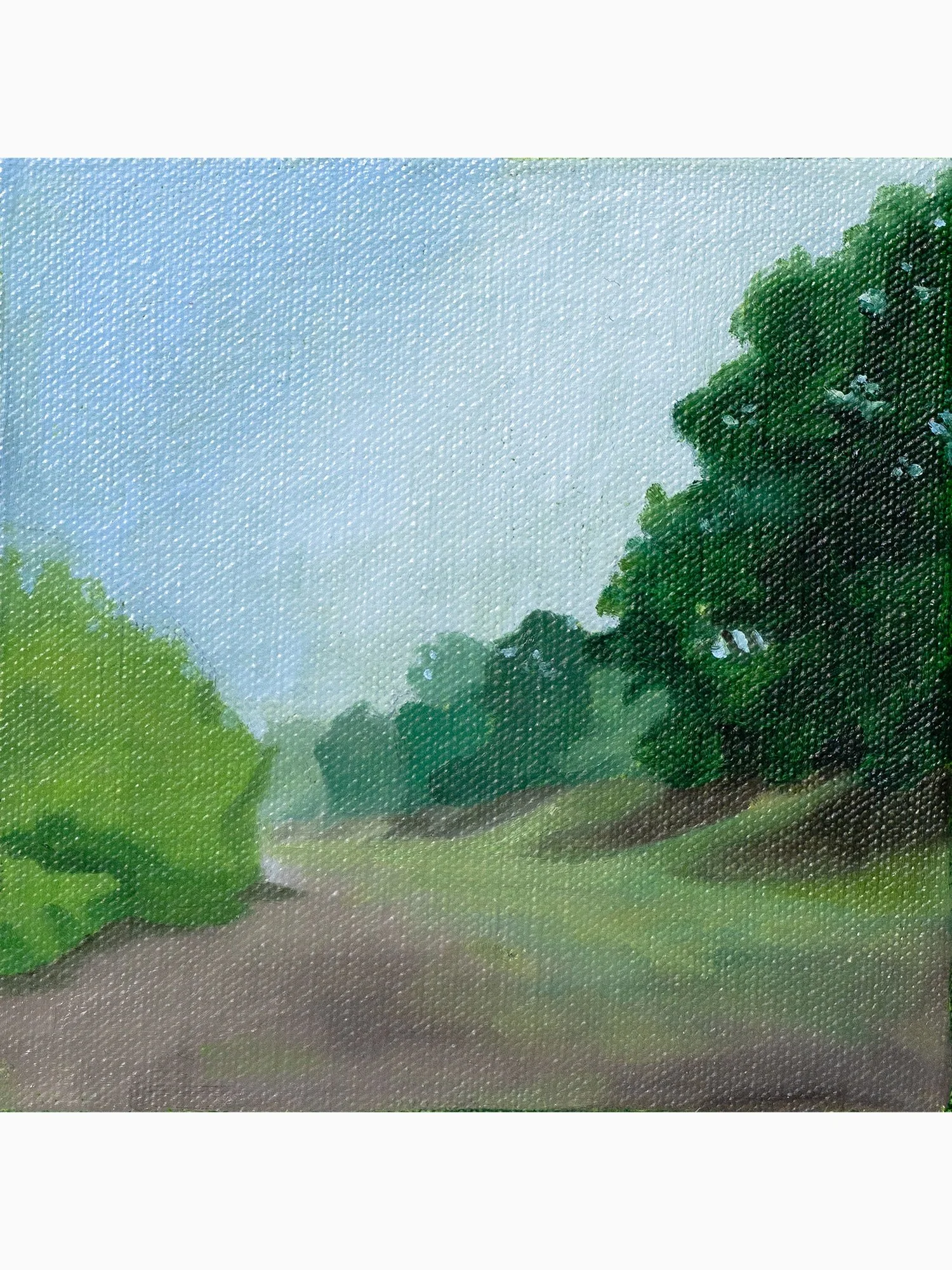 Brooklands Circuit — original oil painting on canvas by Ara Youn, 2025