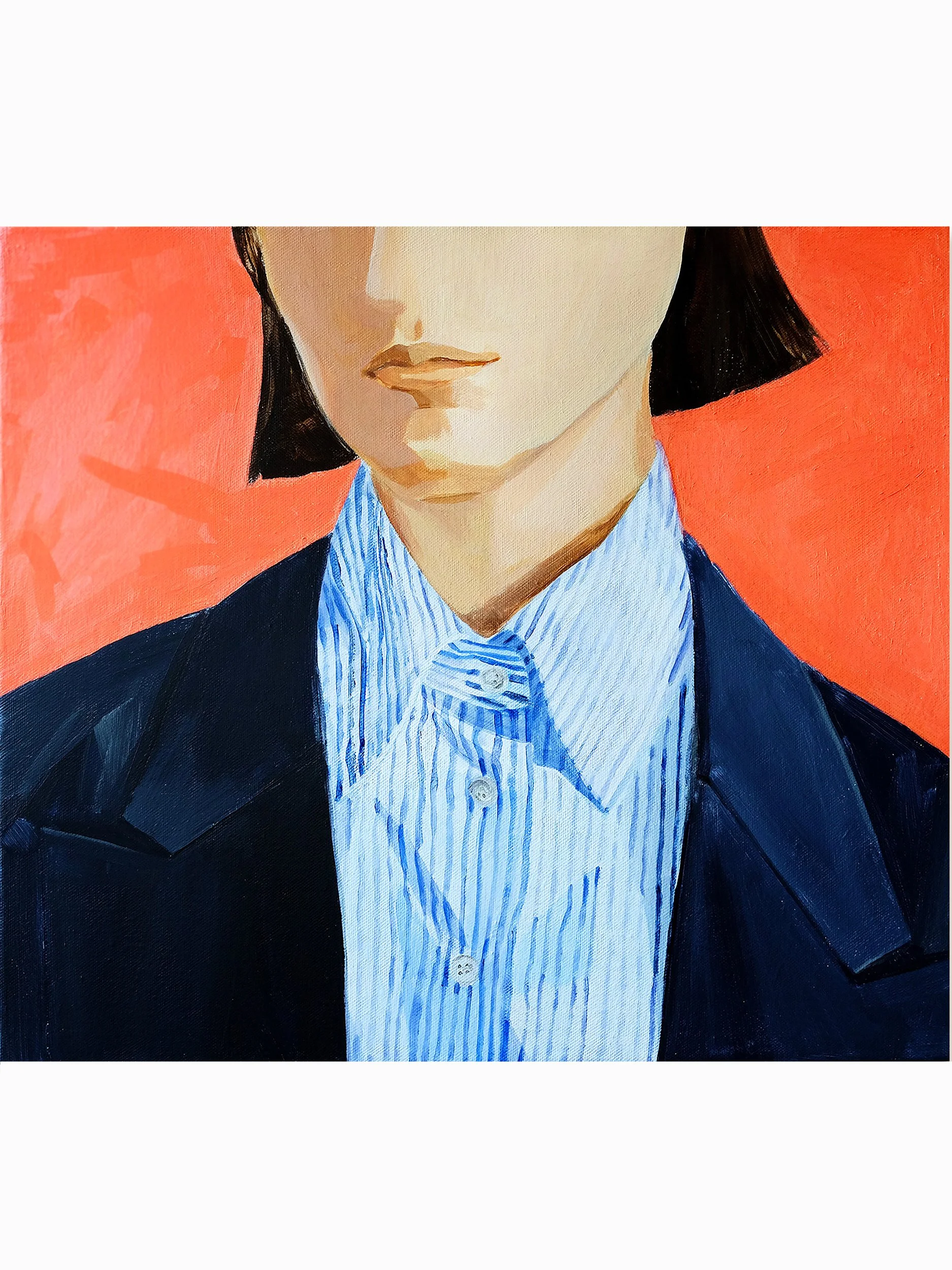 Two Women 02 — original acrylic painting on canvas by Ara Youn, 2025