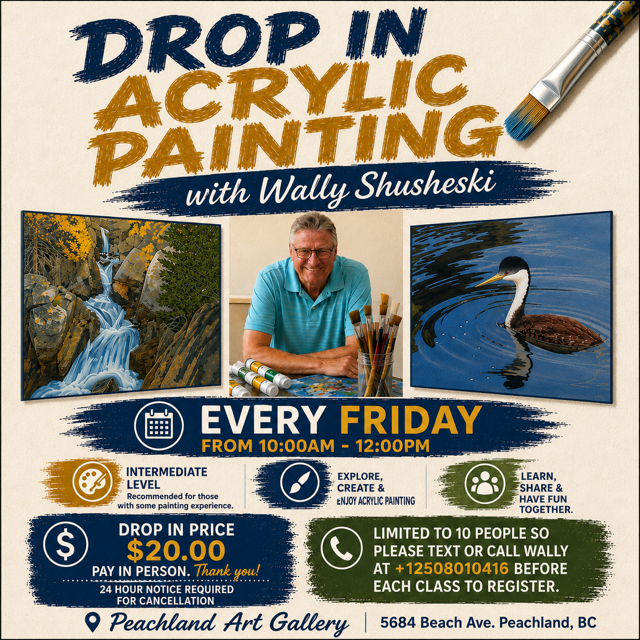 Friday Drop In - Acrylic Painting with Wally Shusheski