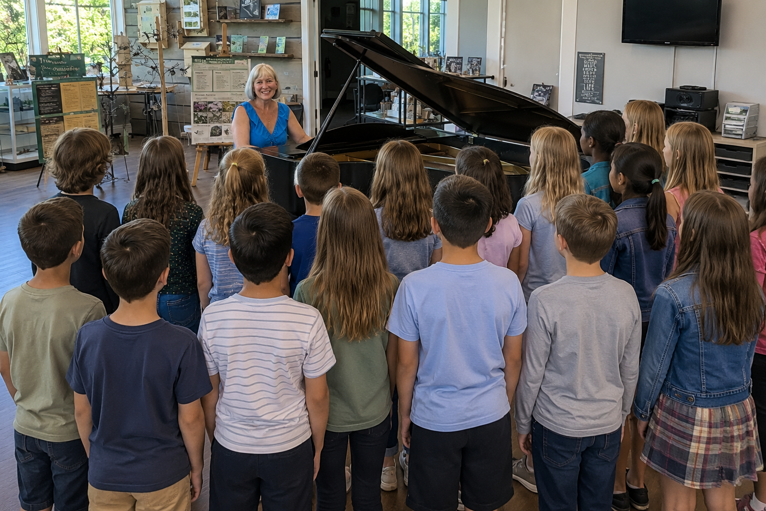 Peachland Youth Choir led by Paula McLaughlin