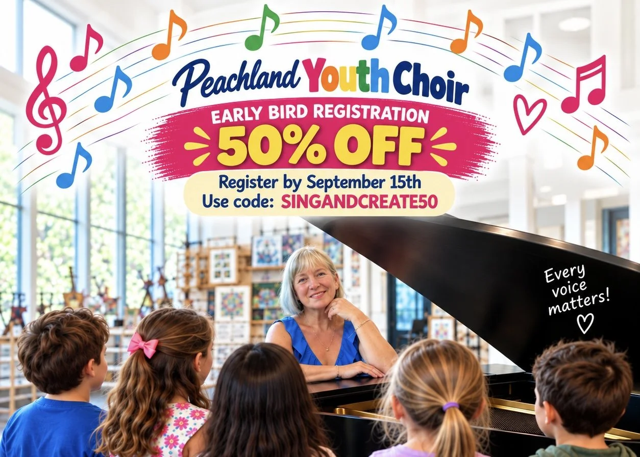 Peachland Youth Choir led by Paula McLaughlin