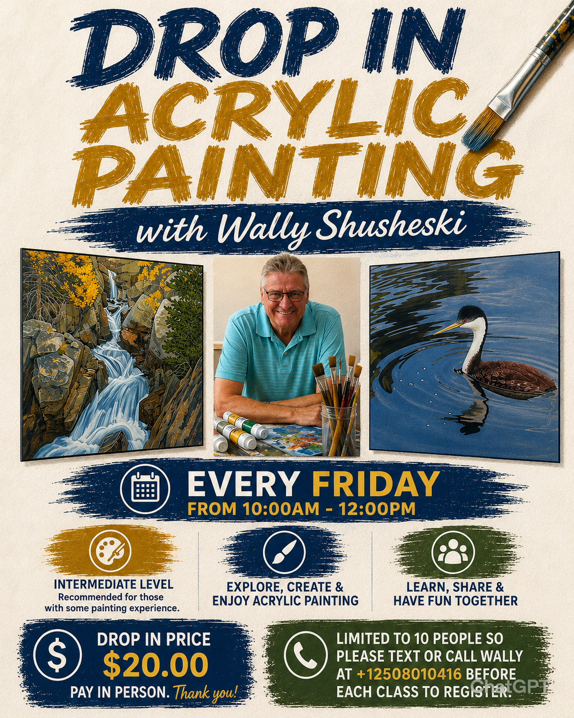 Friday Drop In - Acrylic Painting with Wally Shusheski