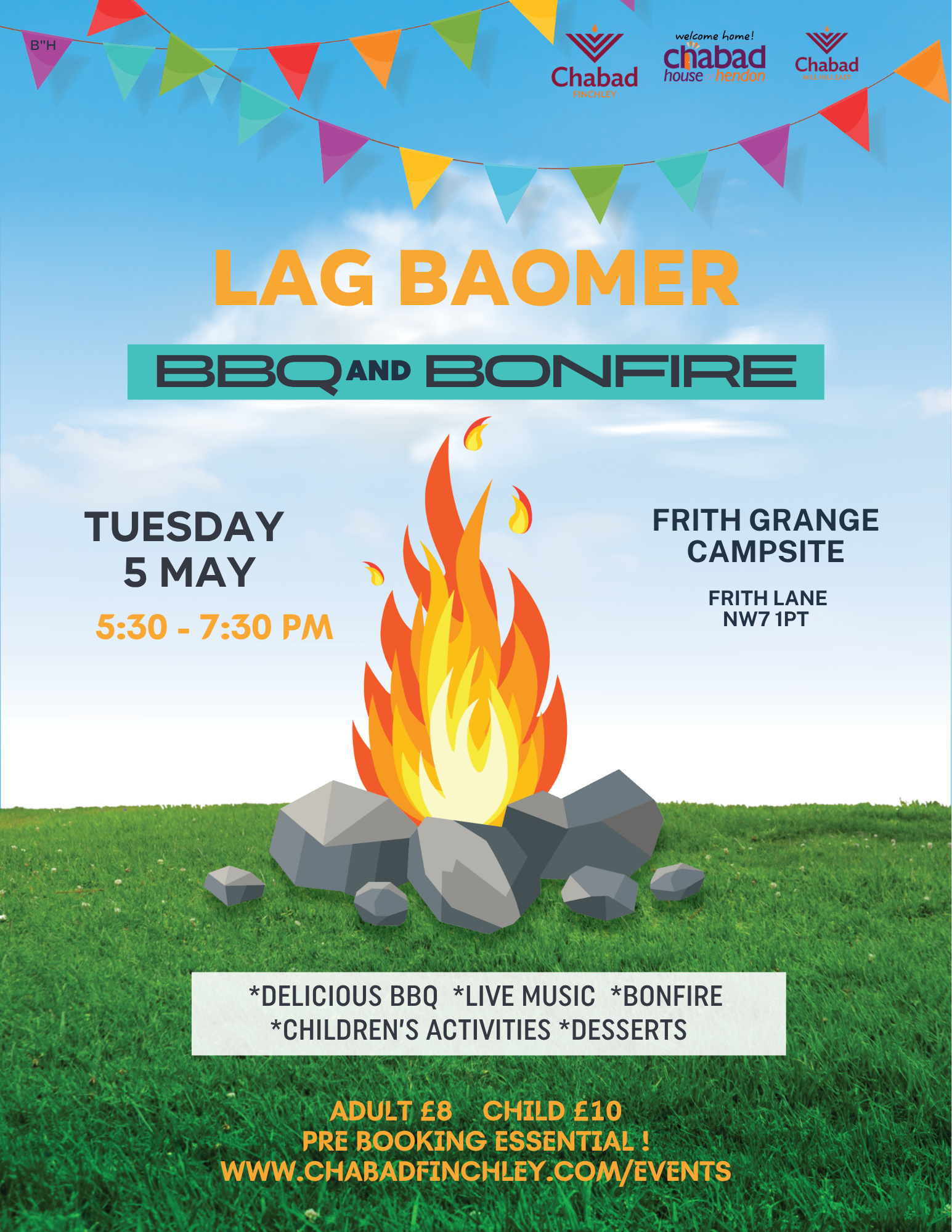 Lag Baomer BBQ and campfire