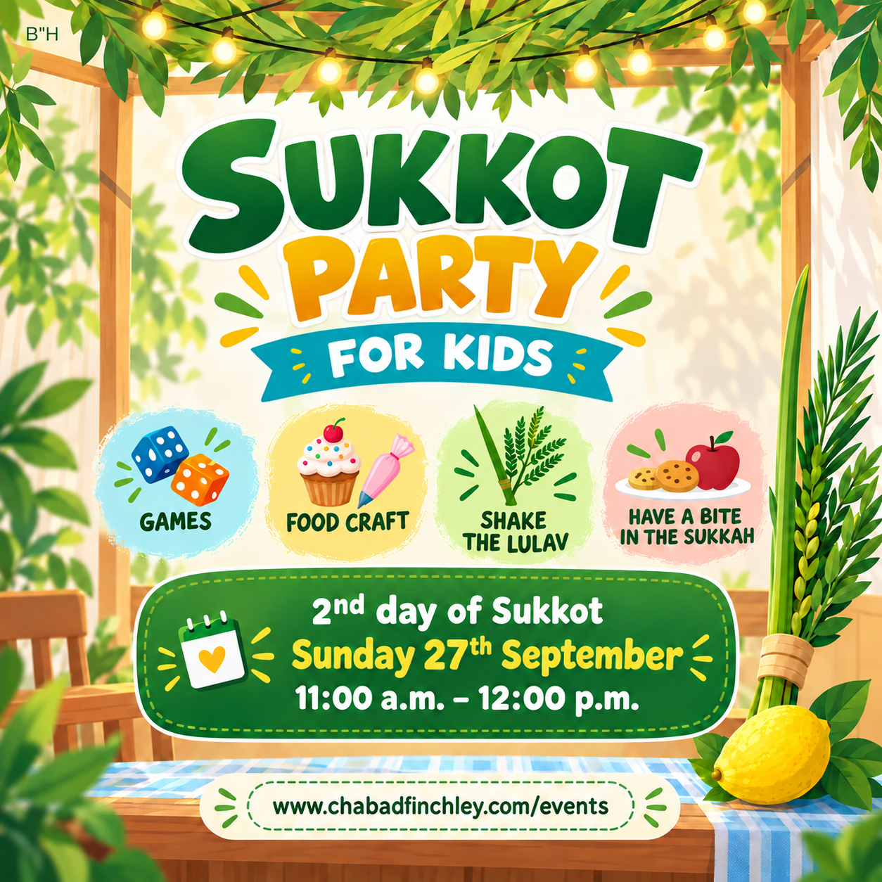 Sukkah party for kids