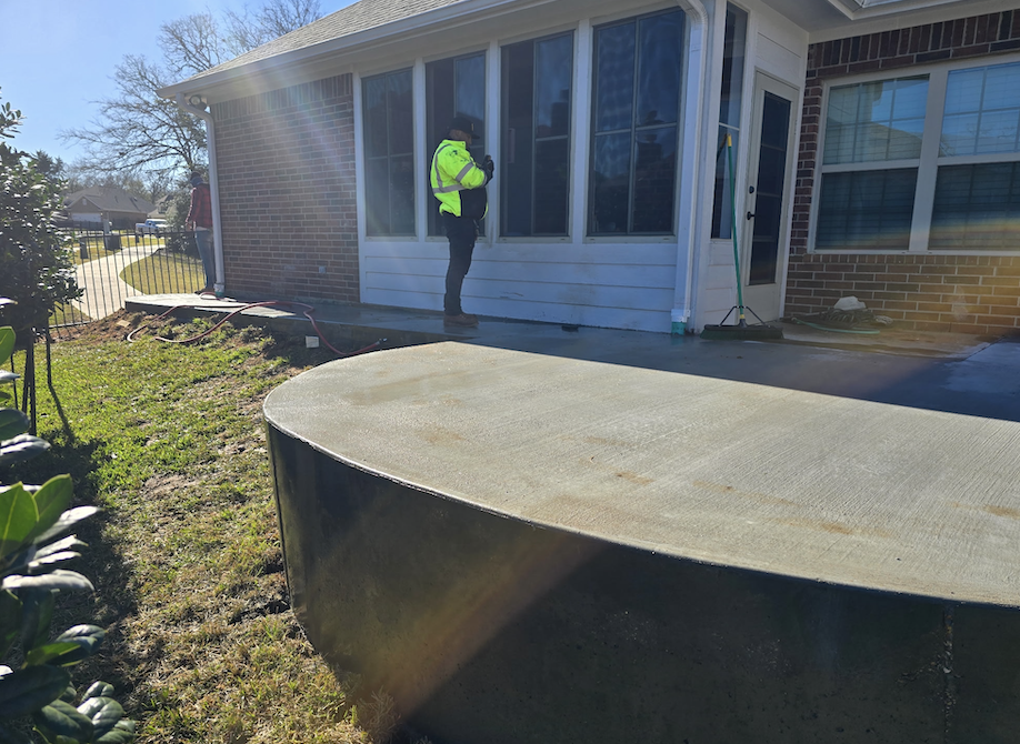 Extend your outdoor patio with an enhanced concrete space!