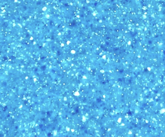 Close-up of blue glitter sparkles.