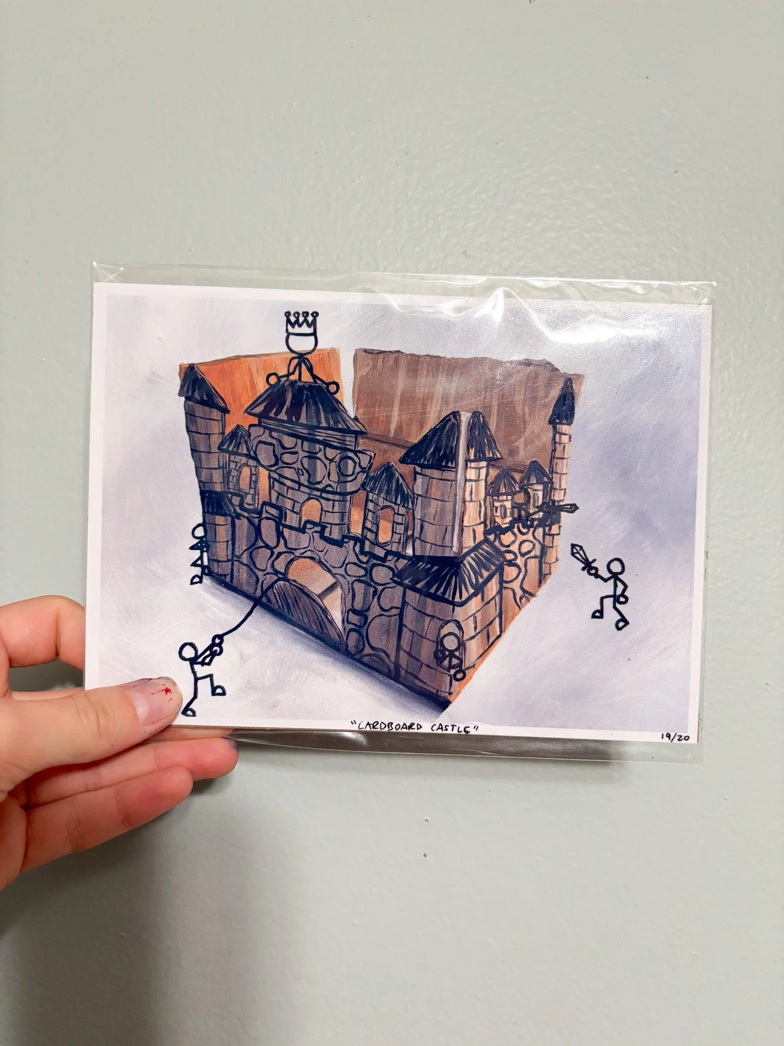 "Cardboard Castle" Art Print