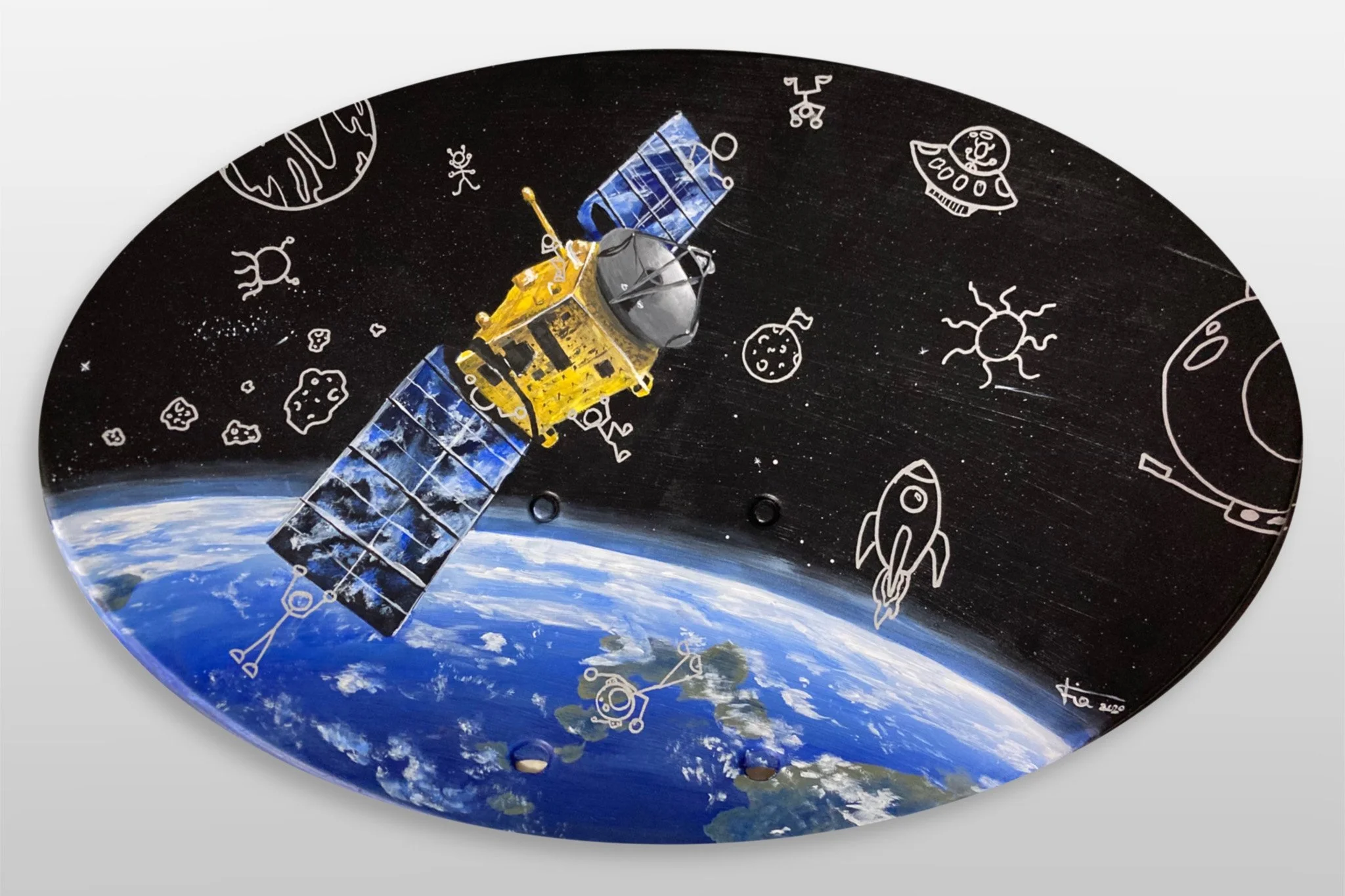 "In Orbit" - 32in x 26in - 2020