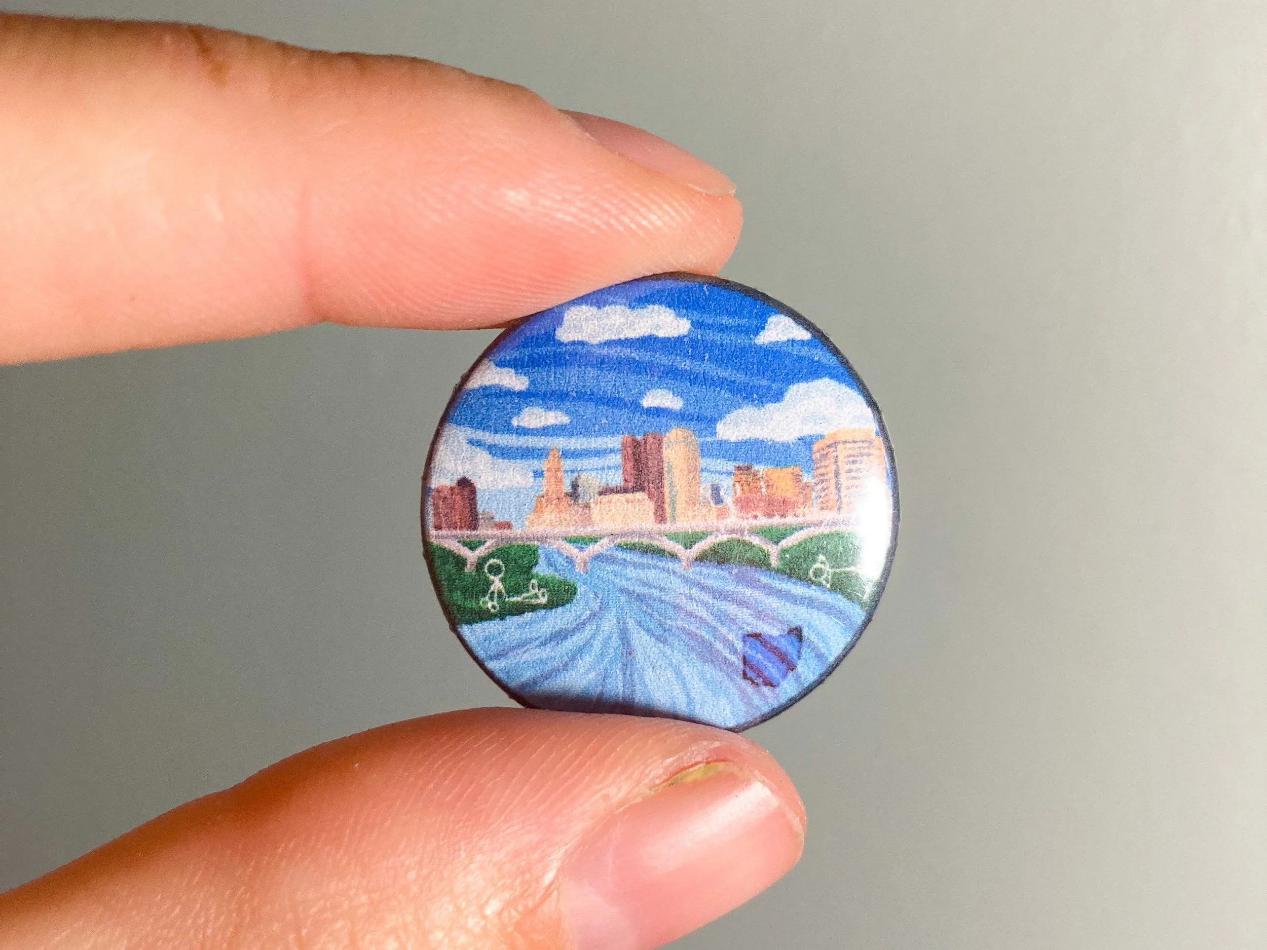 Columbus Skyline Pin