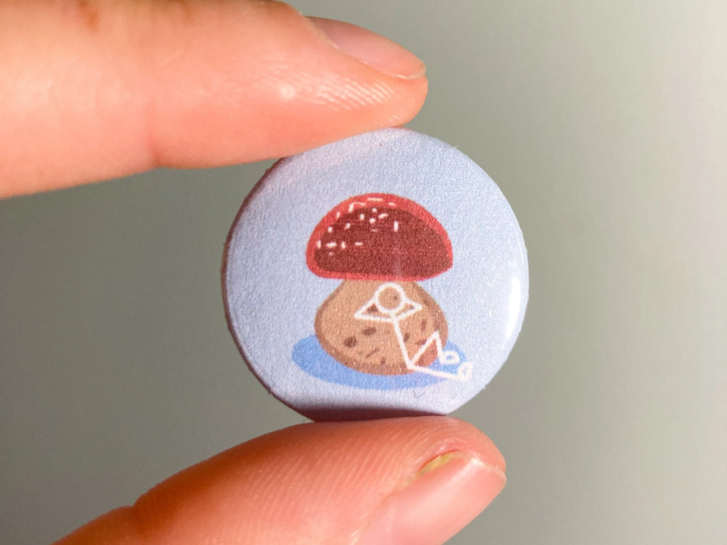 Mushroom Doodle Pin