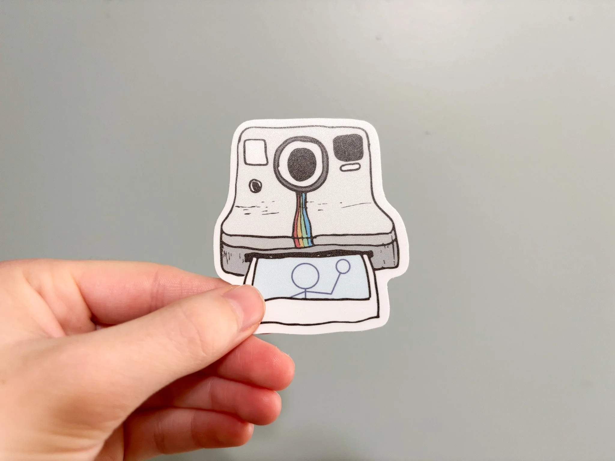 Instant Camera Doodle Sticker
