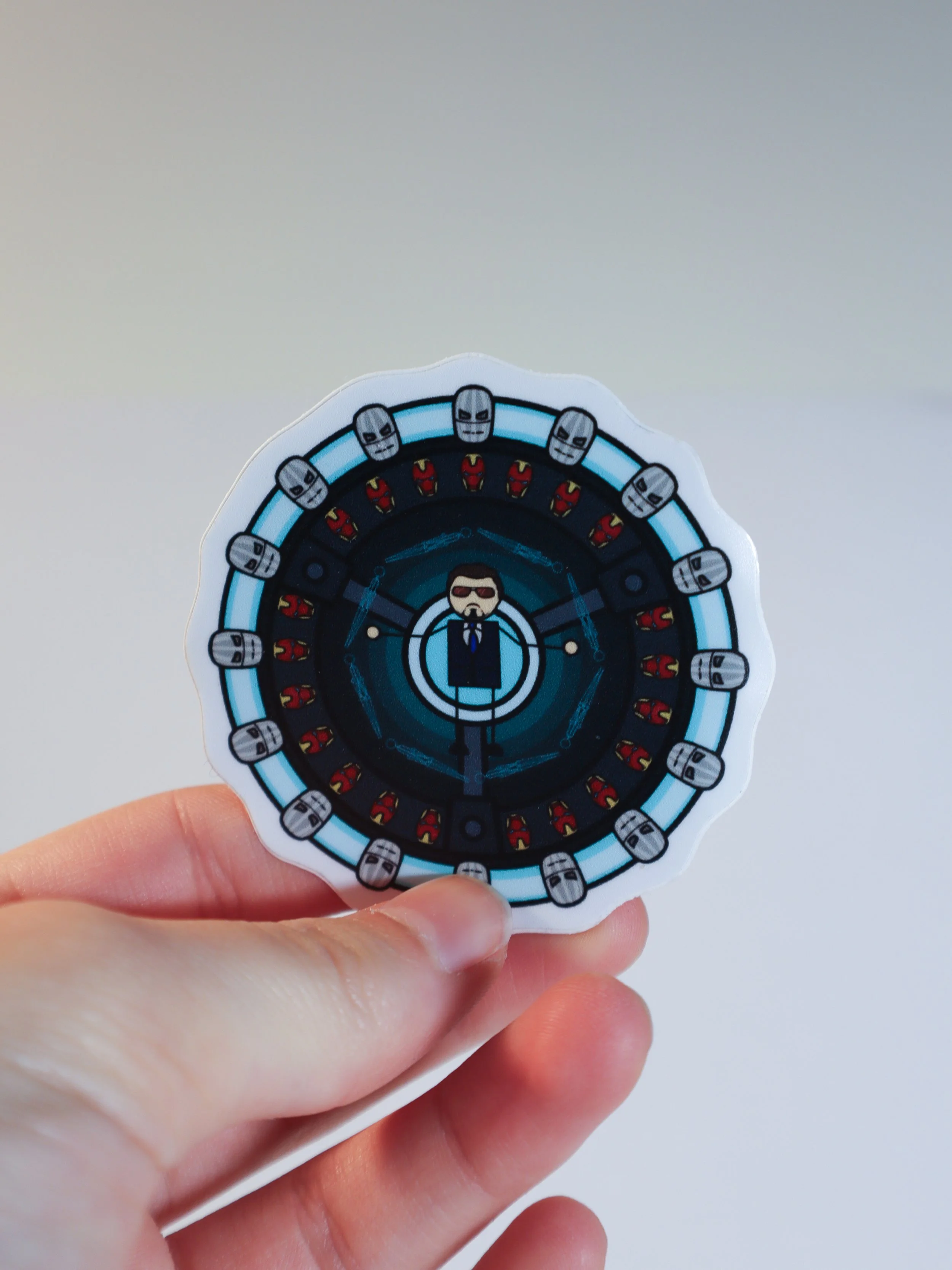 Iron Man Doodle Sticker