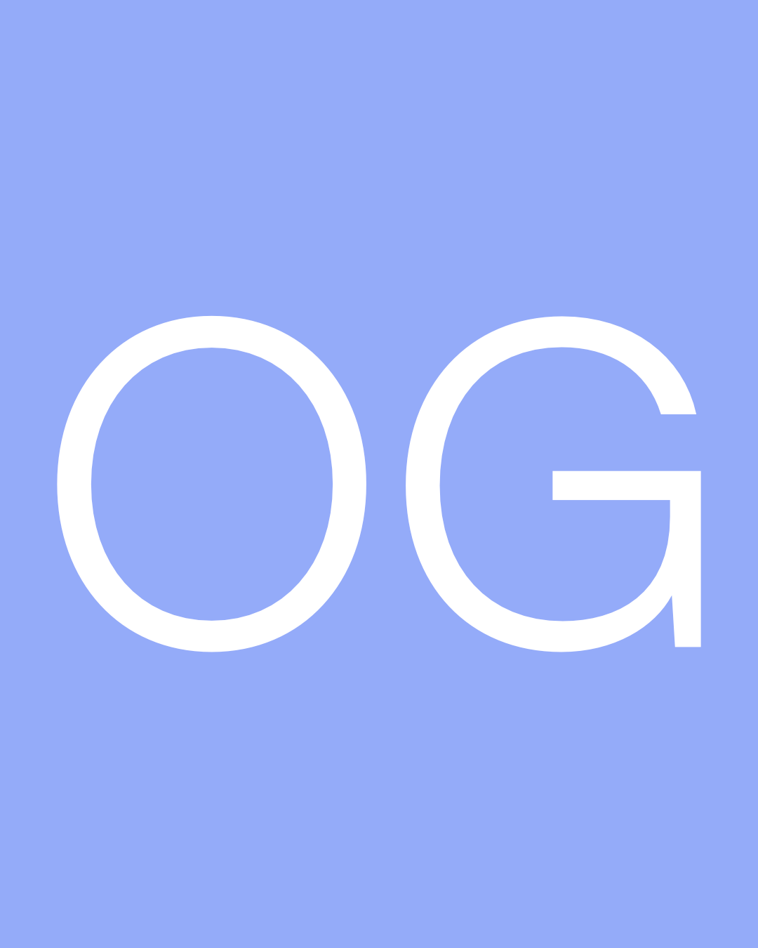 Large white 'OG' letters on a light blue background.