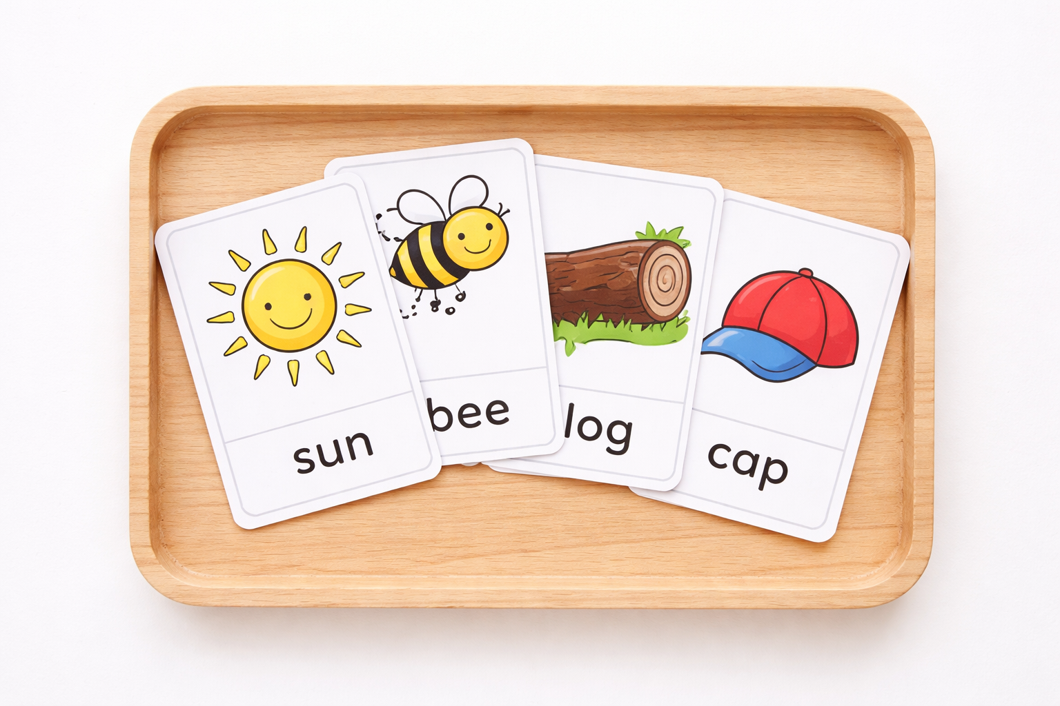 Spring CVC Word Cards - Free Sample
