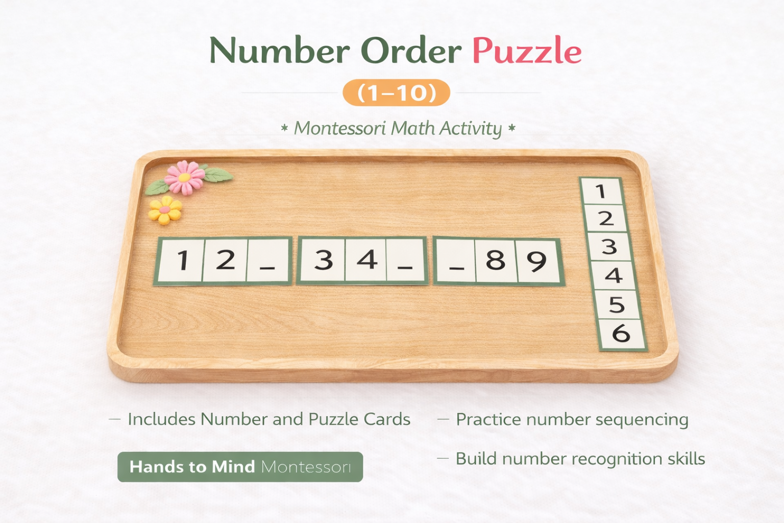 Number Order Puzzle 1-10
