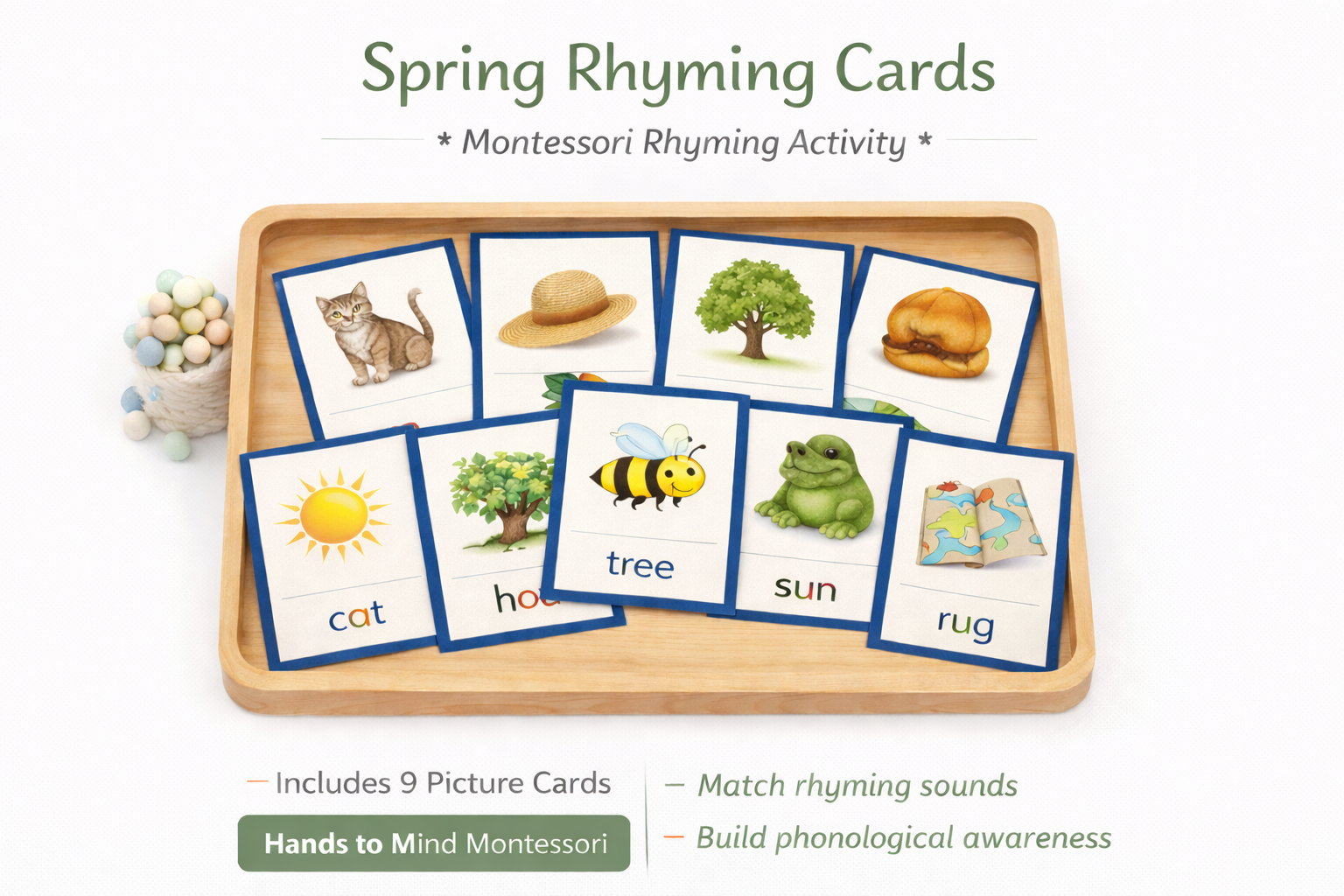 Spring Rhyming Picture Match