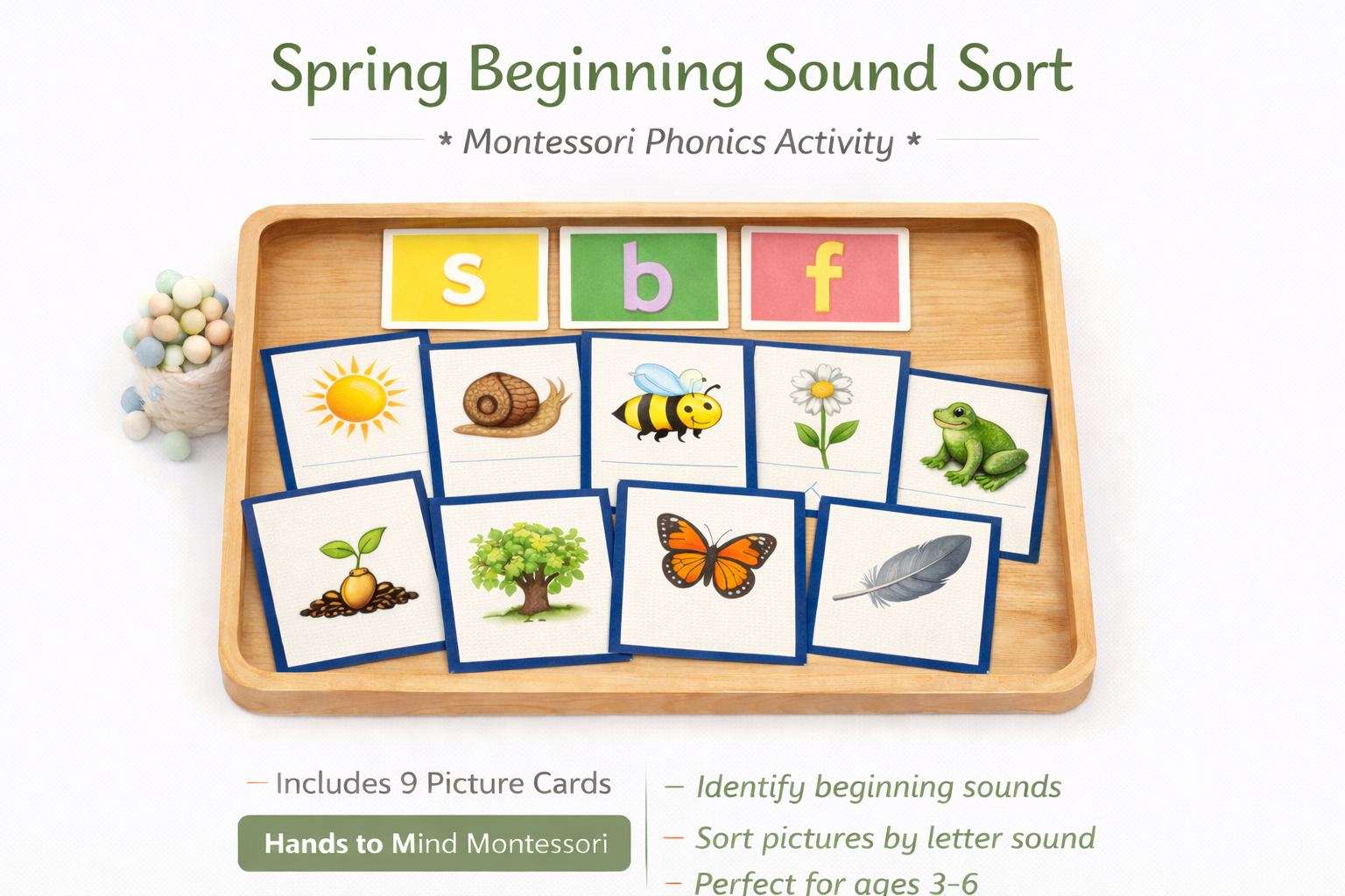 Spring Beginning Sound Picture Sort