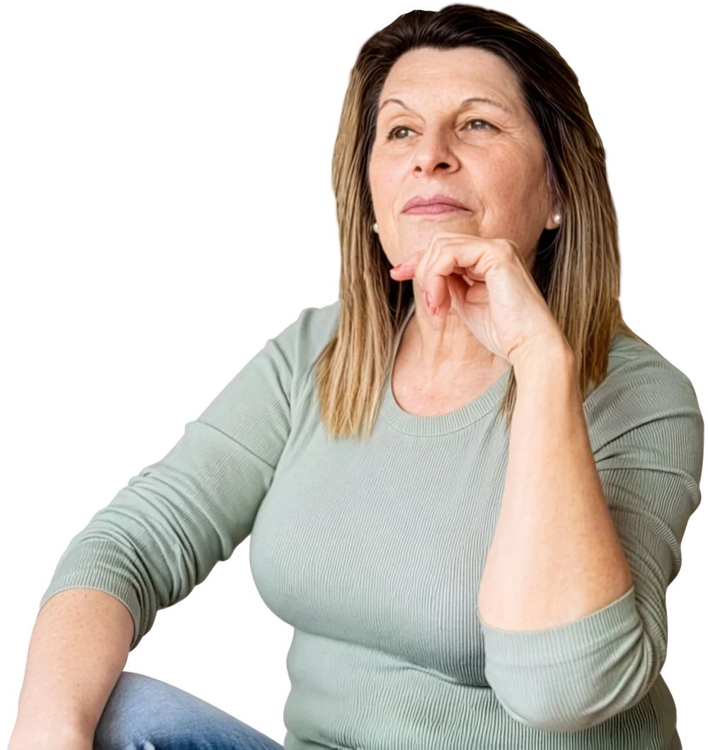 Uncertain woman