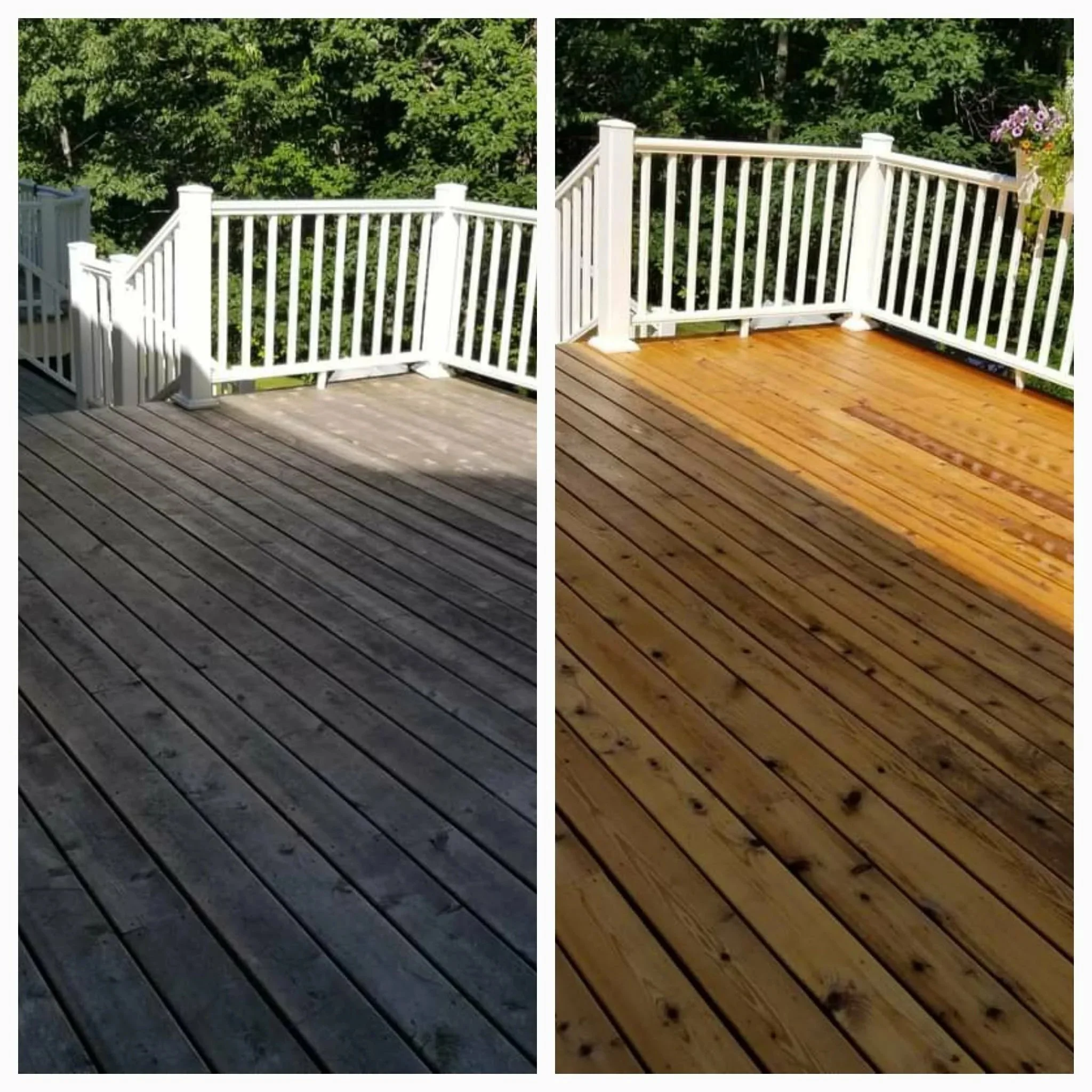 Pressure wash deck