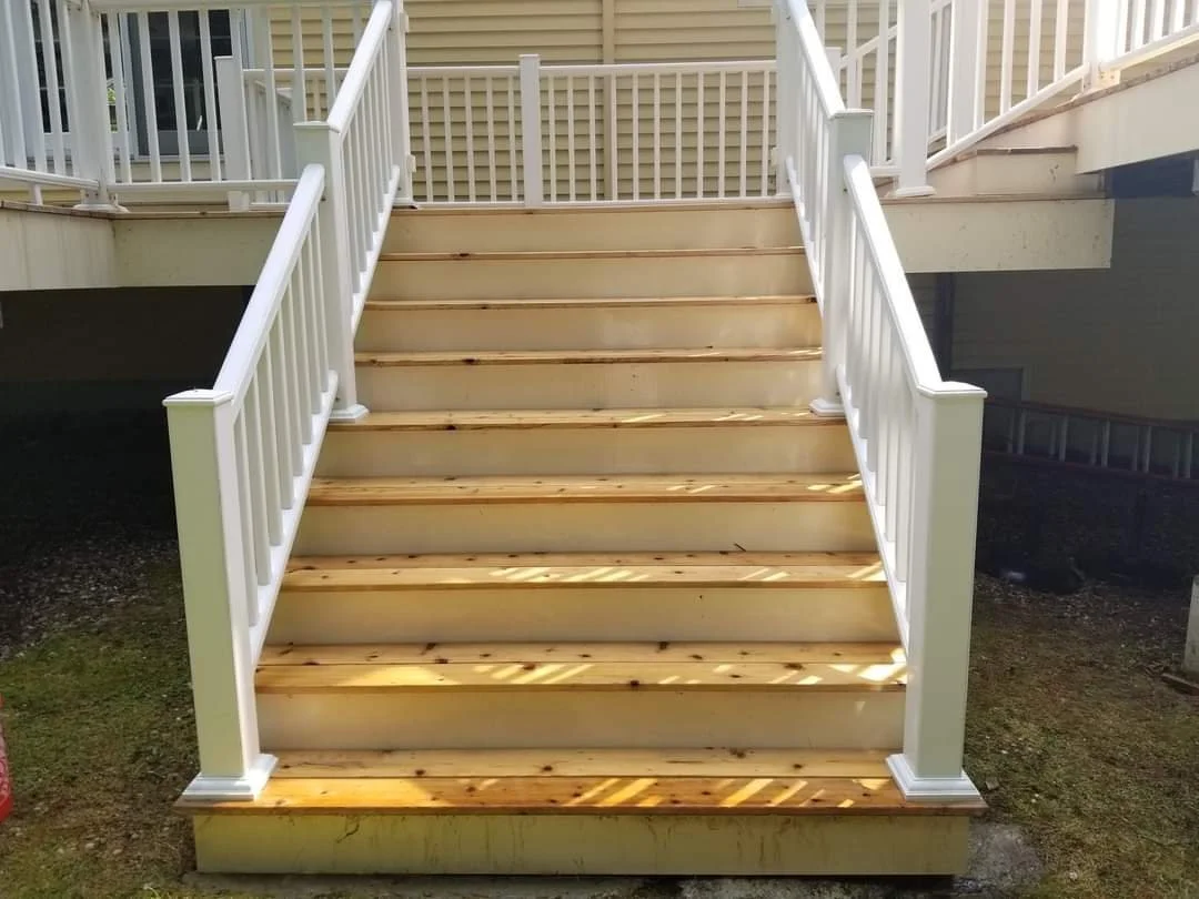 Pressure wash stairs