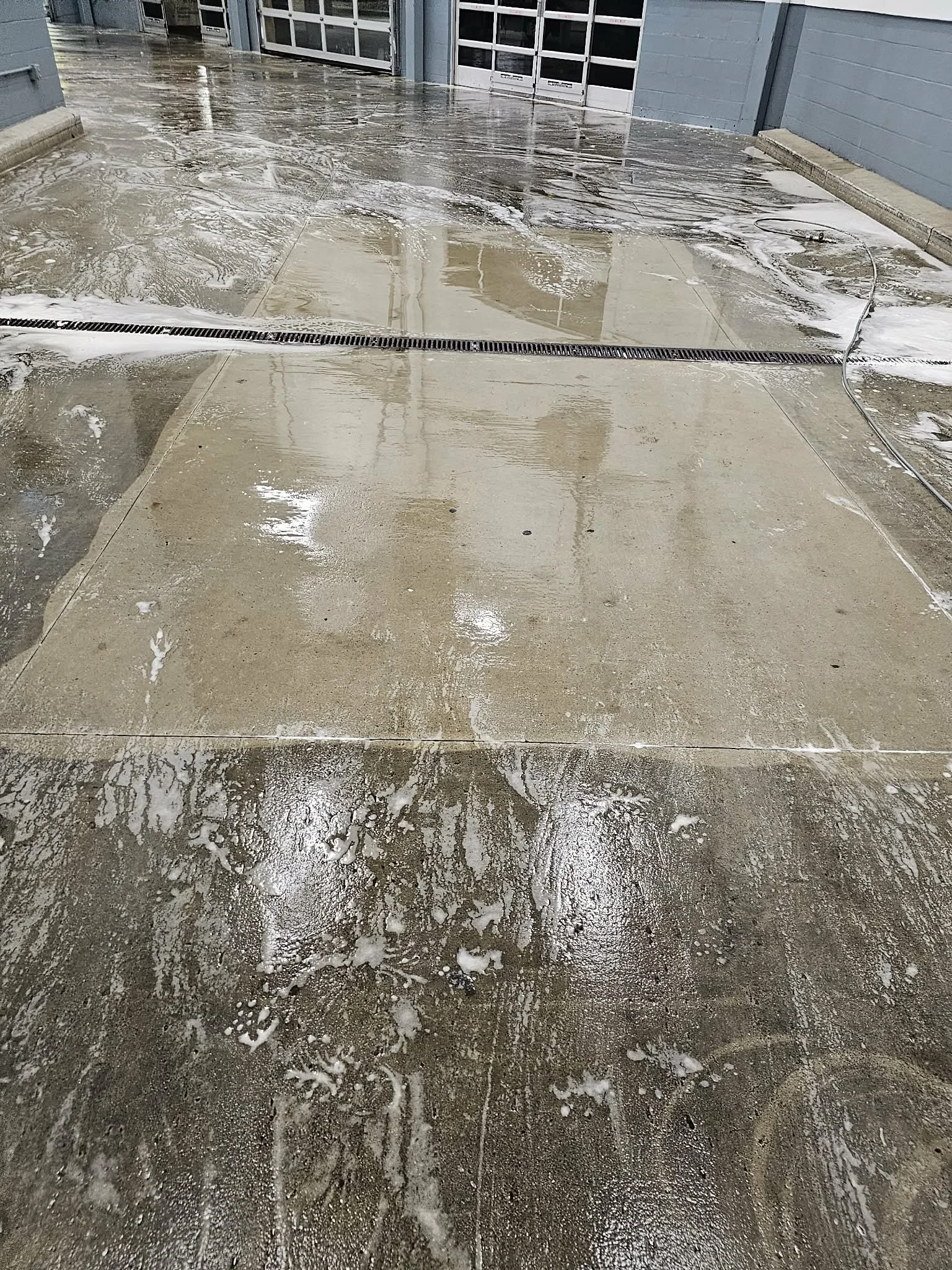 Pressure wash commercial space
