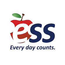 The ESS logo with an apple and the slogan 'Every day counts.'