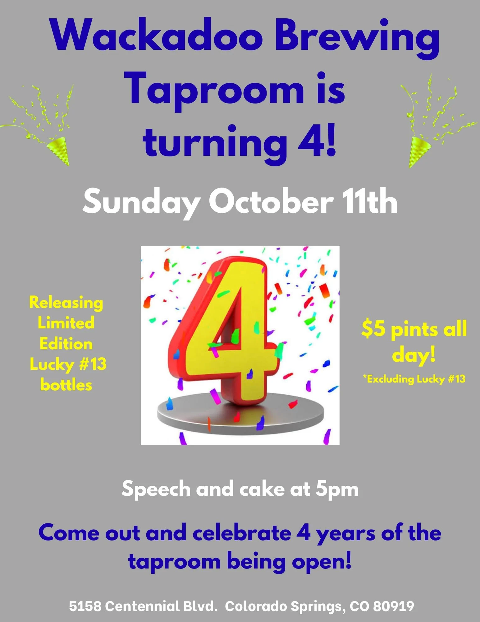 4th Anniversary Celebration