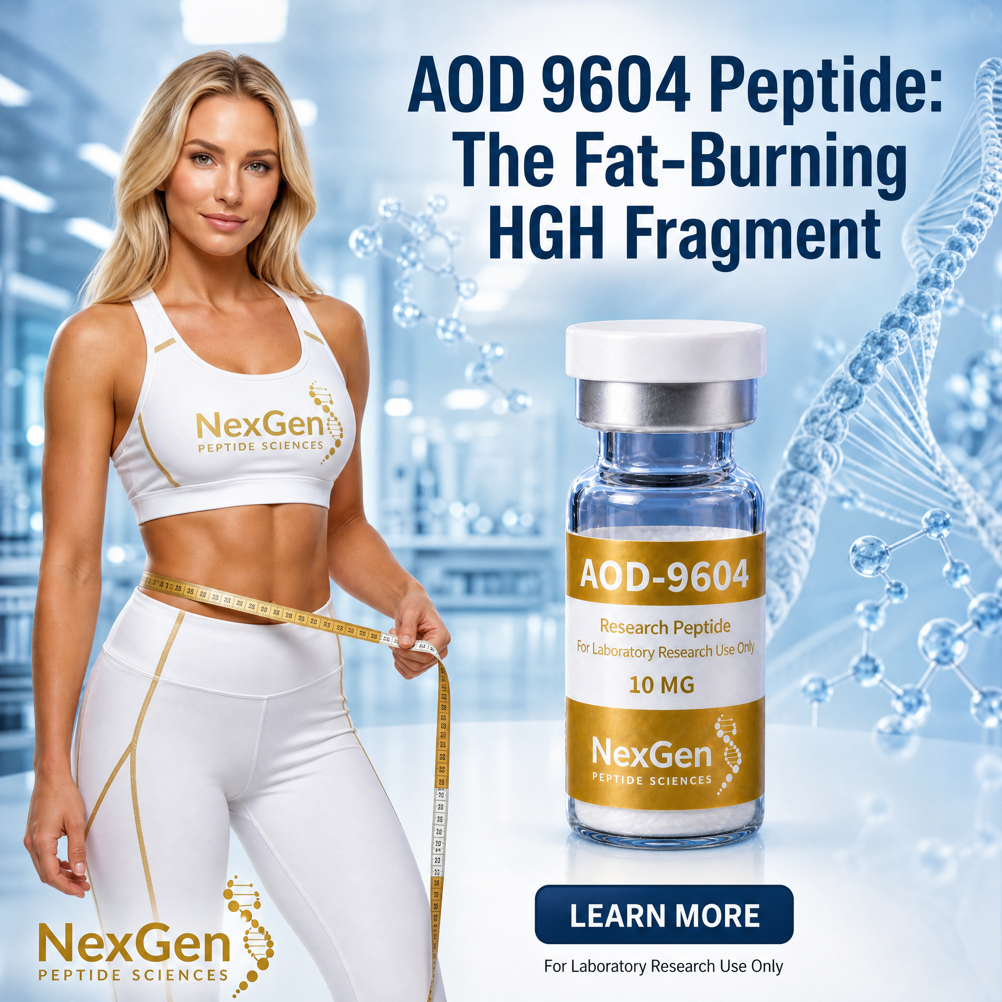 AOD 9604 Peptide: The Fat-Burning HGH Fragment and What the Research Shows.