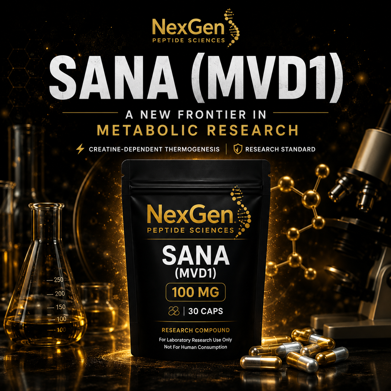 SANA (MVD1): A Nitroalkene Salicylate and the Creatine-Dependent Thermogenesis Pathway.