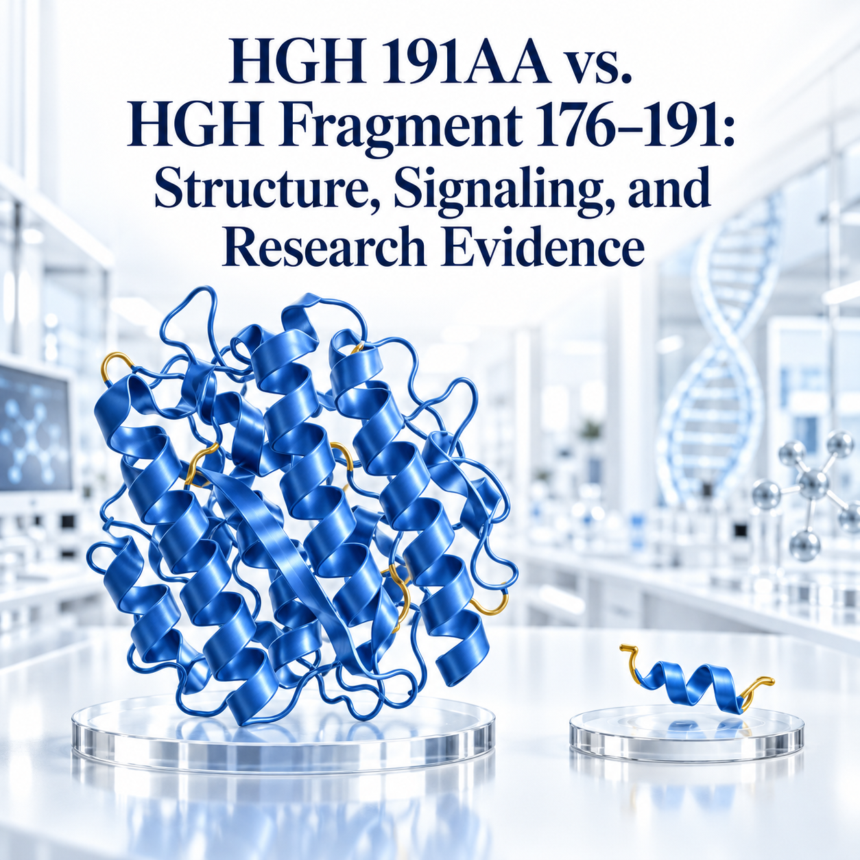 HGH 191AA vs. HGH Fragment 176–191: Structure, Signaling, and Research Evidence.