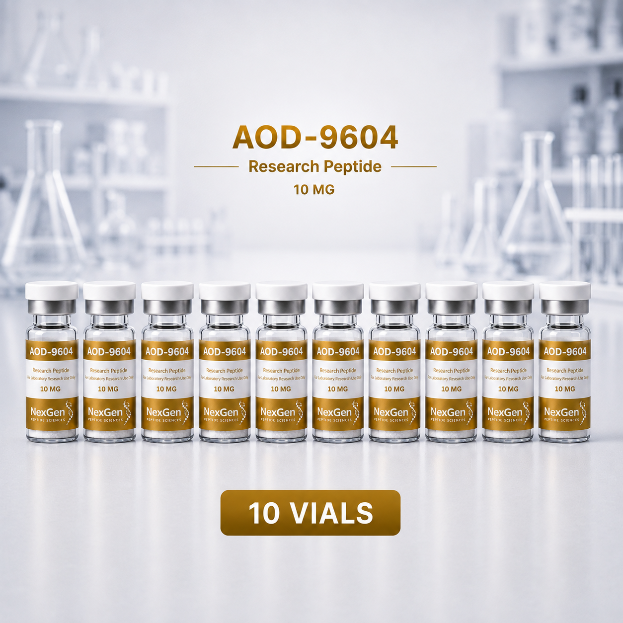 AOD 9604 10 MG-  10 Vial bundle