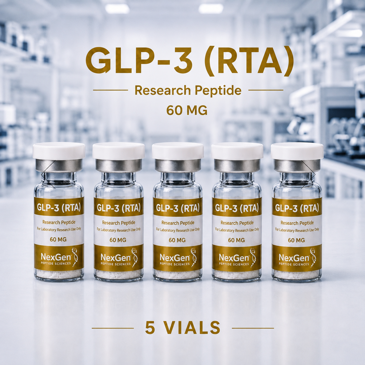 GLP-3 (RTA) 60 MG -  5 Vial bundle