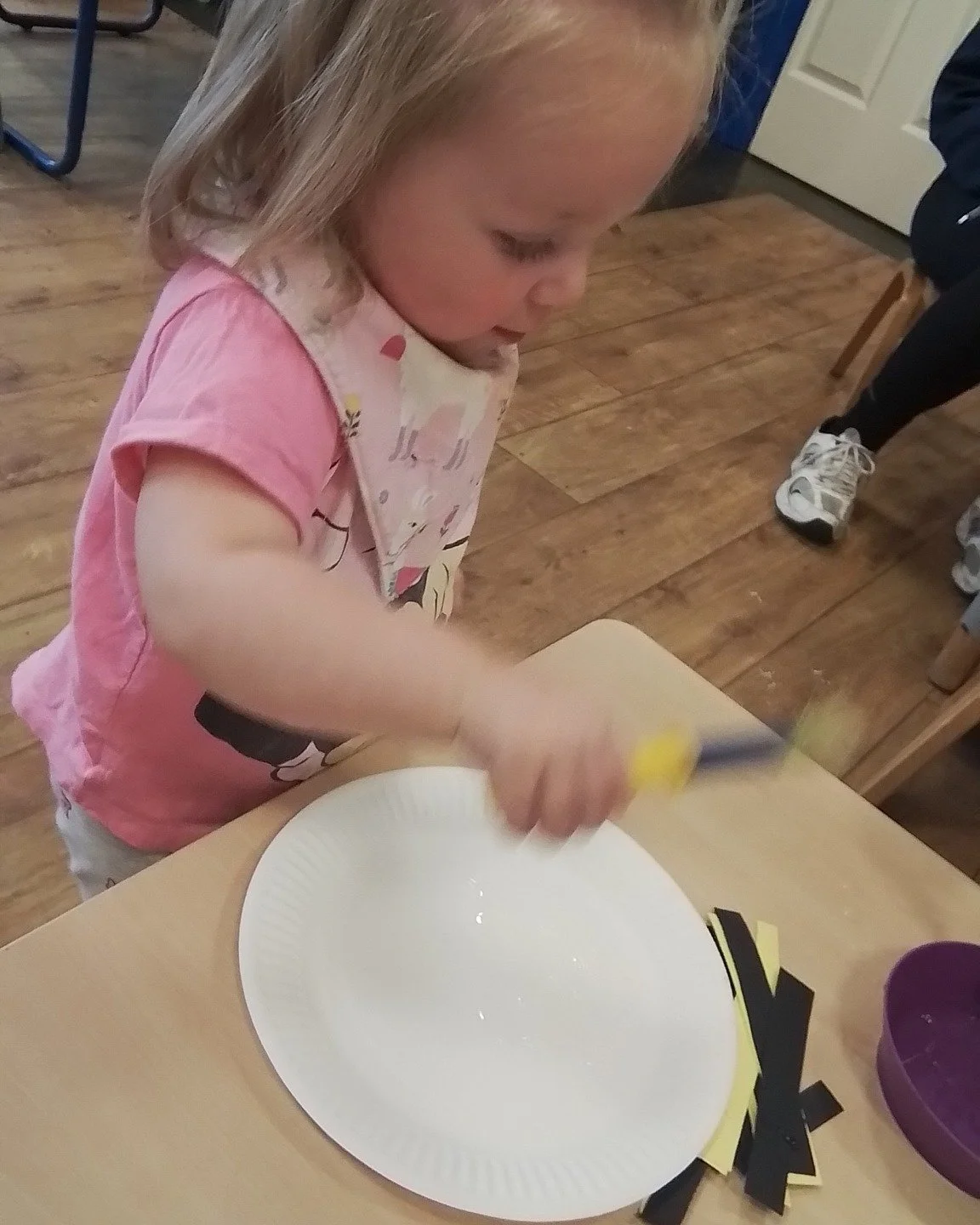 #brightstarcls 
In Room 1.5-2, We have had a busy week exploring messy gloop with sea animals, having a tea party, emptying and filling using tea pots and cups. 
We also enjoyed looking at bumble bees on National Bee day, and looking for insects in t