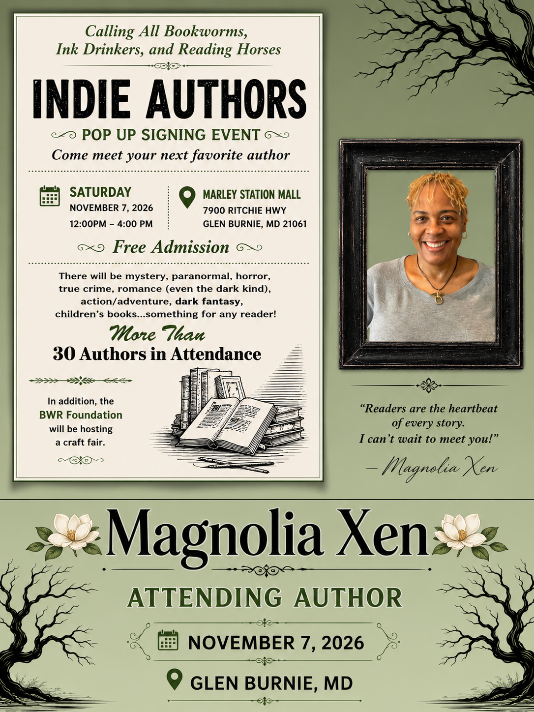 Indie Authors Pop Up Signing Event.