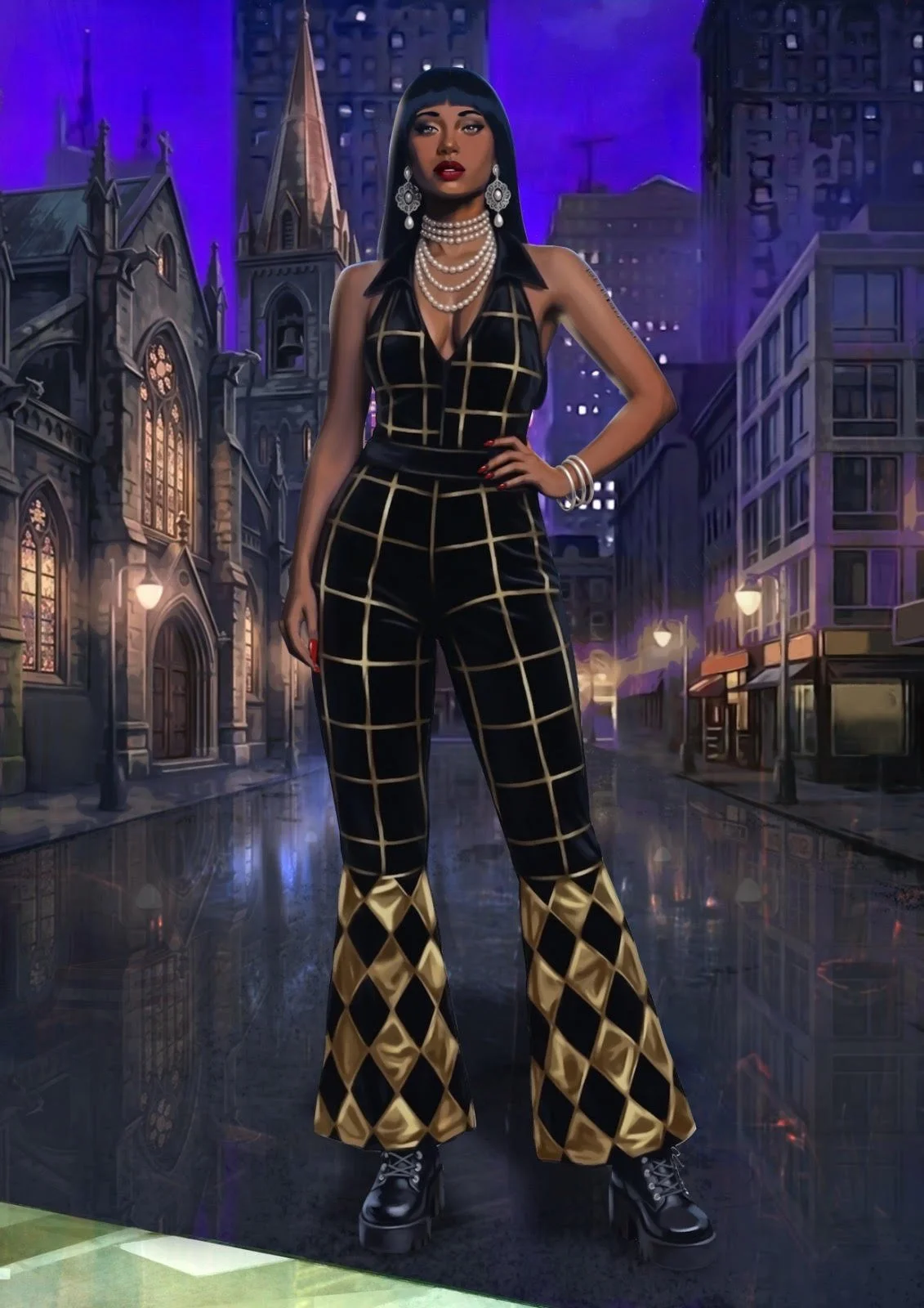 Victoria Stone from The Scars of Victoria

My paranormal vampire, crossing the streets of New York City in the 1970s and ruling sh*t, circa 1970.