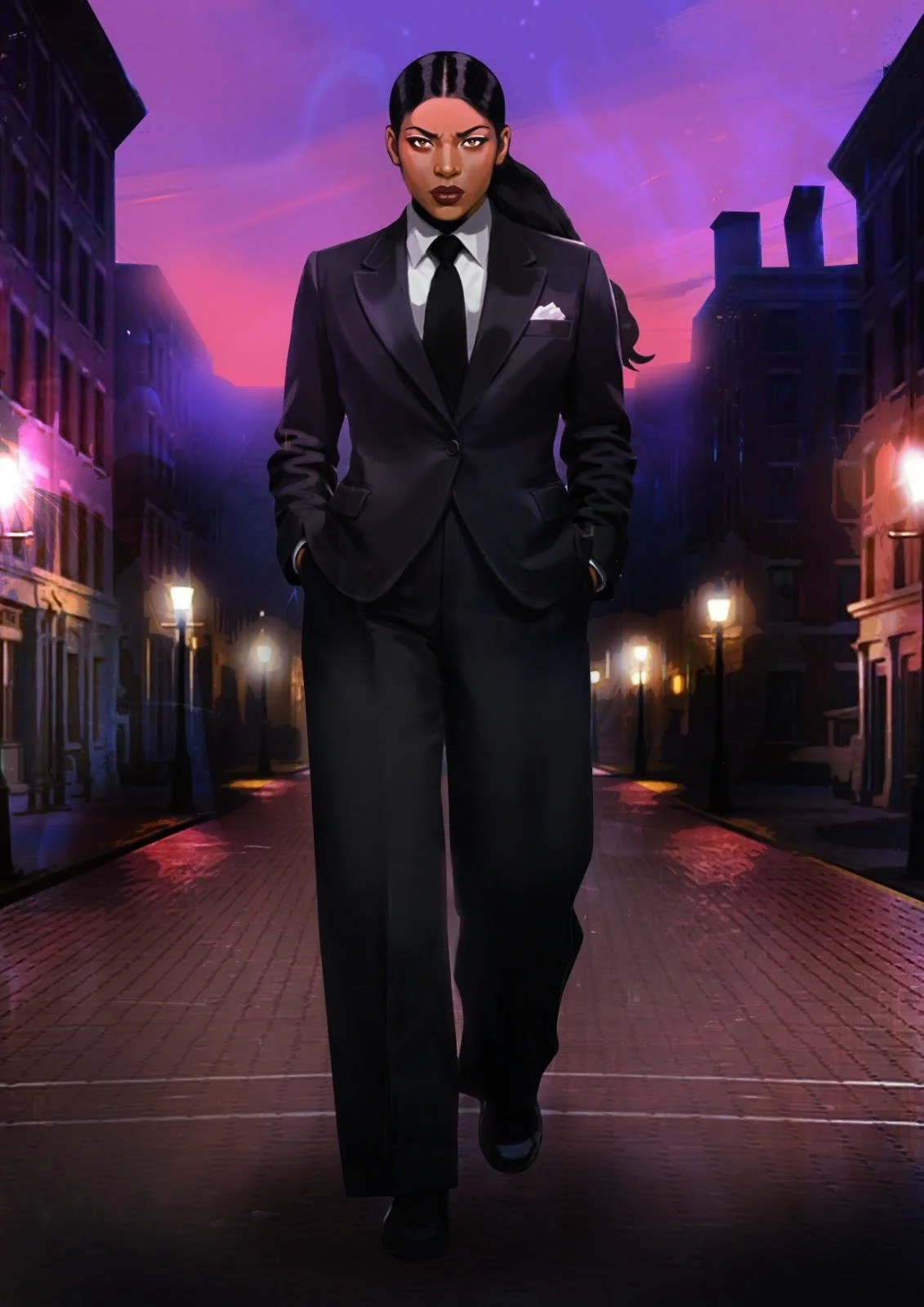 Victoria Stone — From The Scars of Victoria, she drifts through the shadowed nights of Harlem, New York, circa 1940—an enigmatic presence wrapped in power and quiet danger. In Stone House Cove, her legend deepens, where desire and darkness intertwine