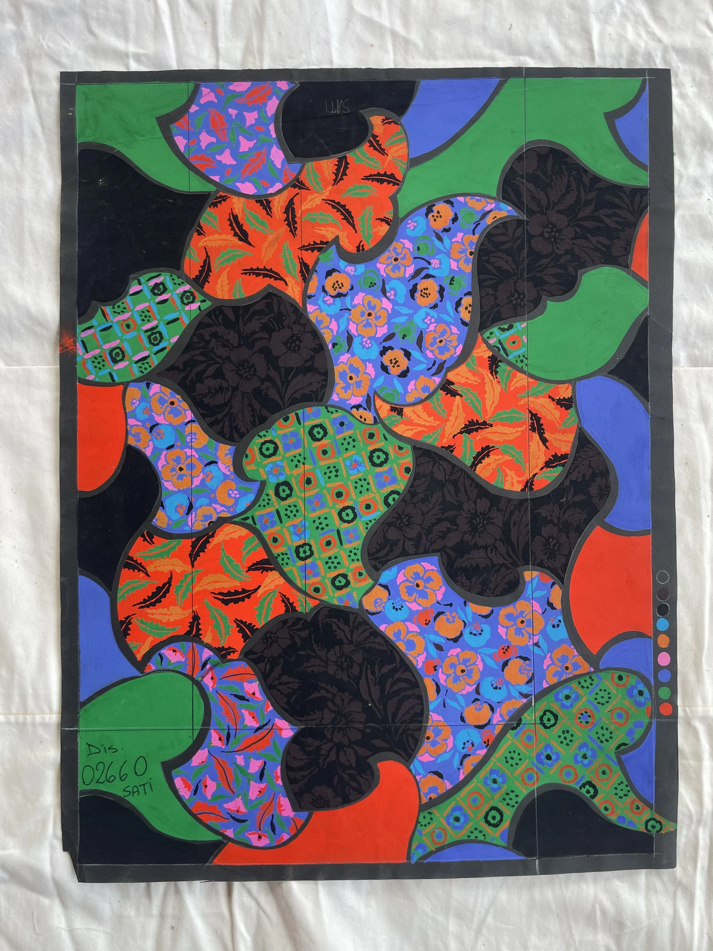 Original master for textile print