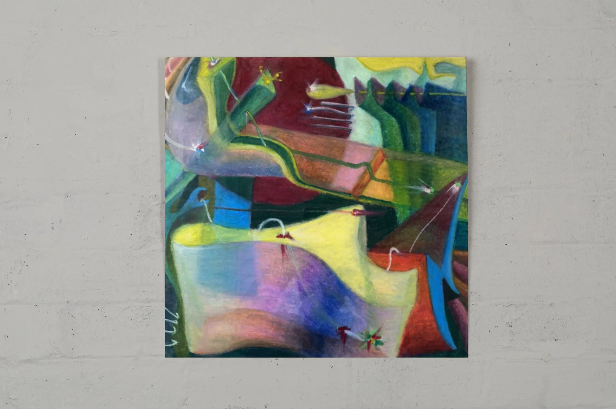 Ecotone II (sold) - 2020, 50 x 50cm, Pastel on paper 