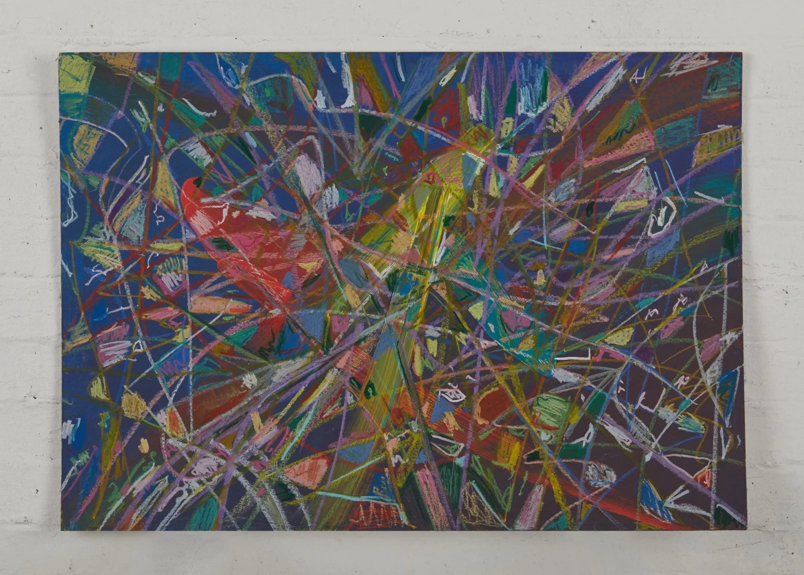 Construal III - 2025, 84 x 60cm, Acrylic and Pastel