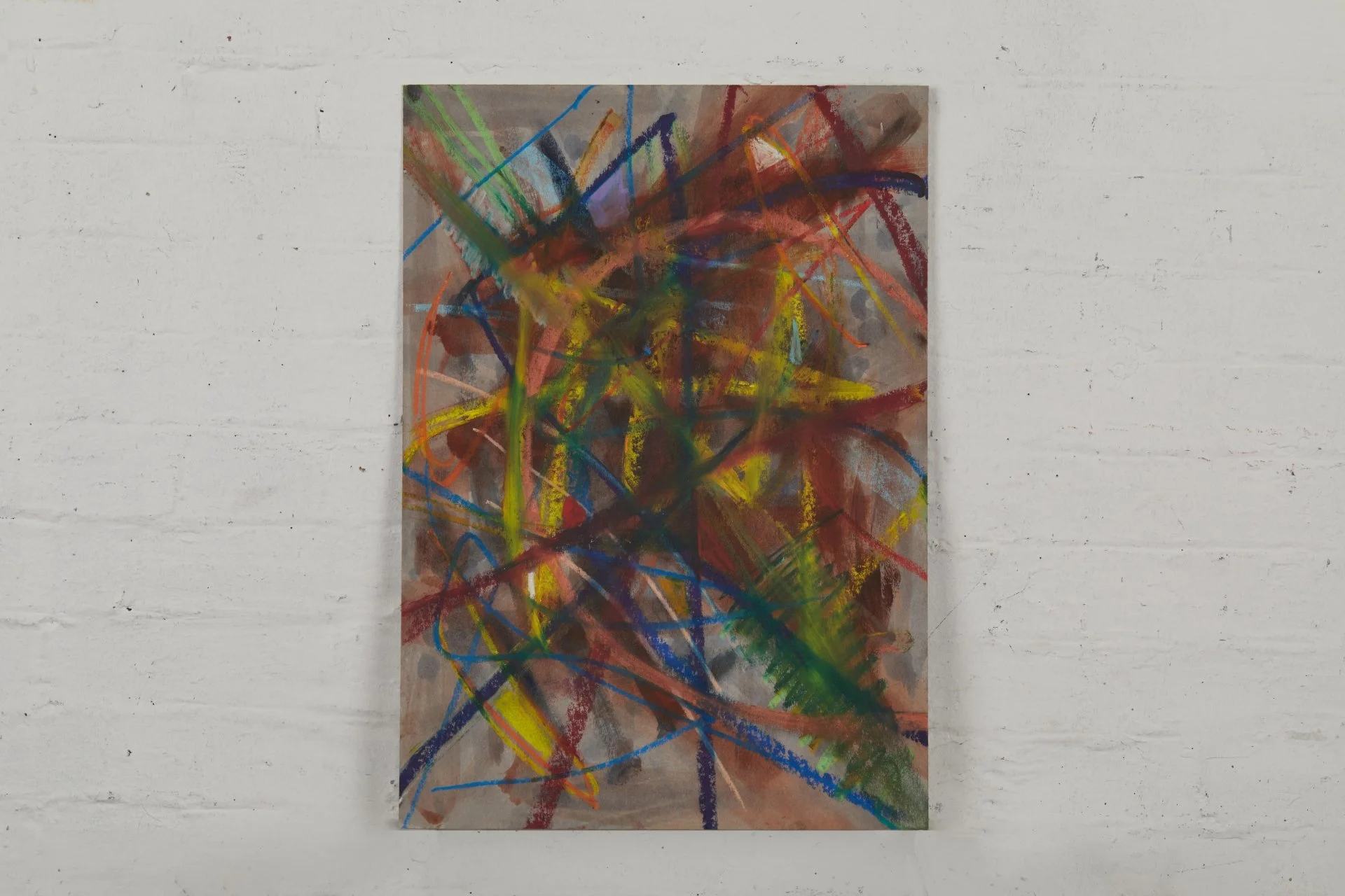 Tacit - 2025, 42 x 59cm, Oil, acrylic and pastel on greyboard
