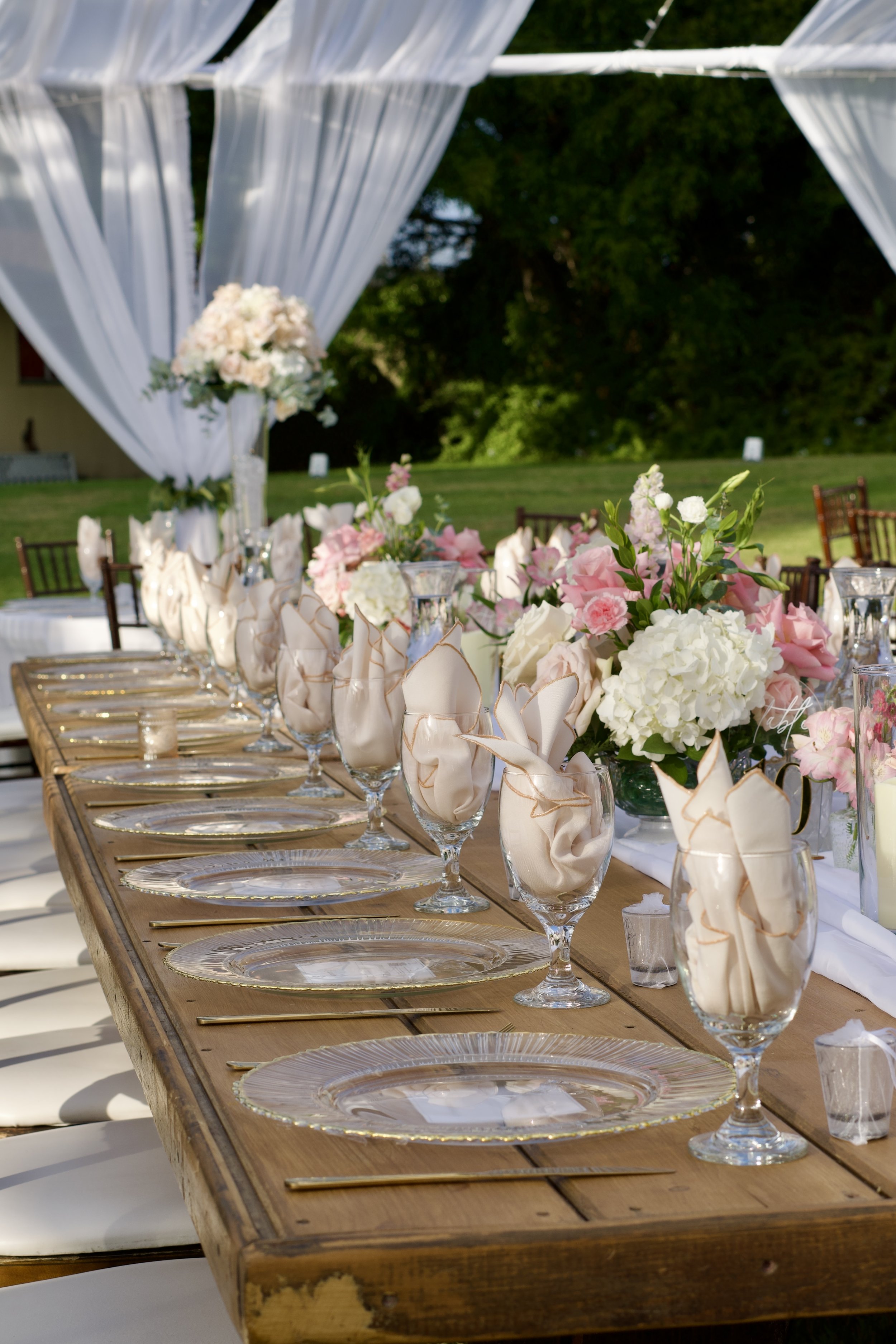 Wedding reception setup at Swiss Park & Hall San Diego Chula Vista