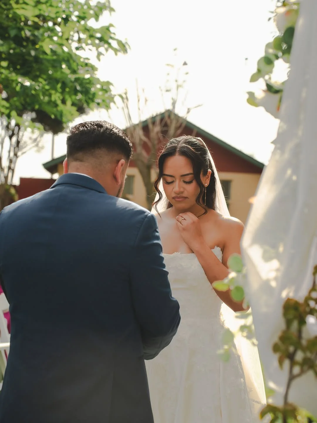 Bride and groom ceremony at Swiss Park & Hall San Diego Chula Vista
