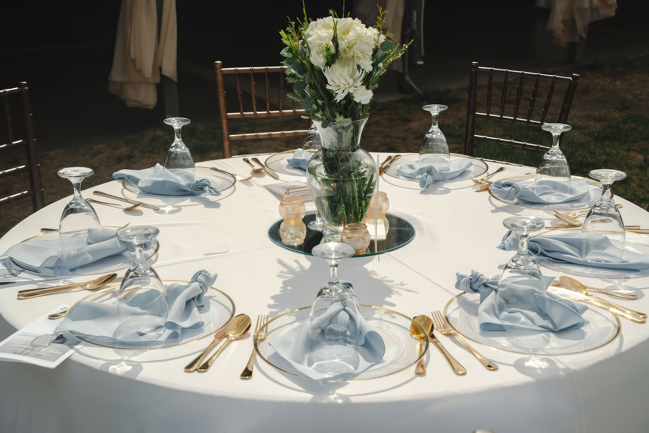 Wedding reception setup at Swiss Park & Hall San Diego Chula Vista