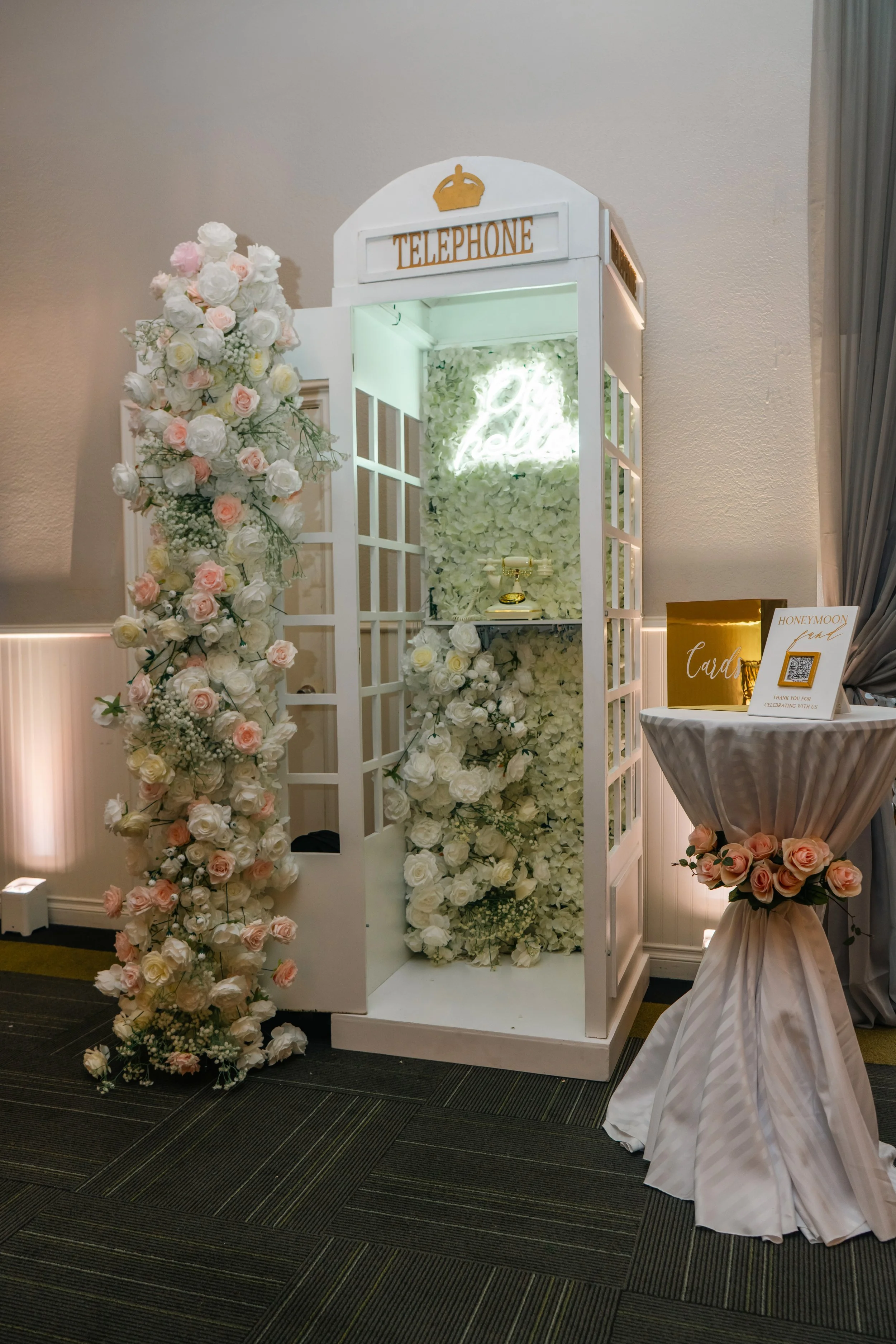 Elegant indoor wedding reception at Swiss Park San Diego